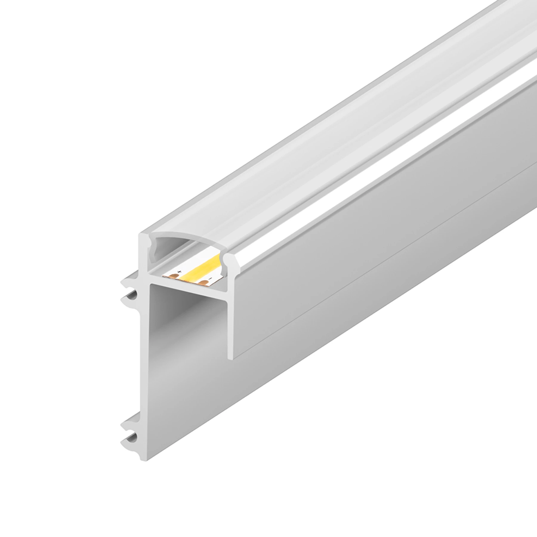 diffuse Abdeckung für LED Trockenbau Abschlussprofil - GK 47,2, CC-300-S - 100cm - in Teilstücken (100cm / 200cm)