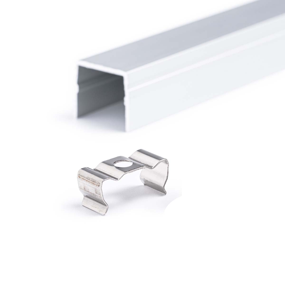 Edelstahl Wandhalter für Aluminium LED Profil CC-32, CC-52 und CC-54