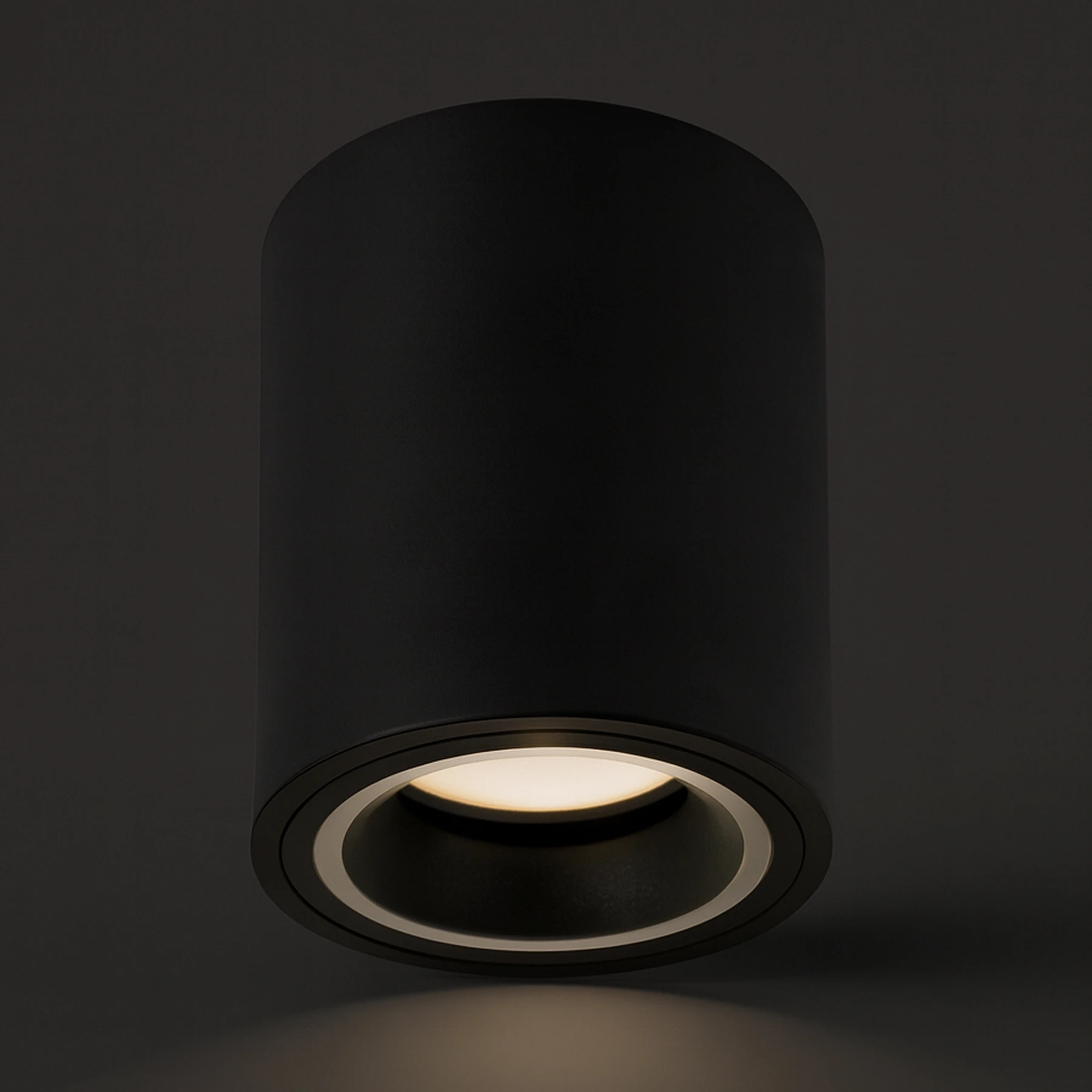 INDI C - Aufbau Deckenspot in schwarz - Lichtfarbe: individuell wählbar