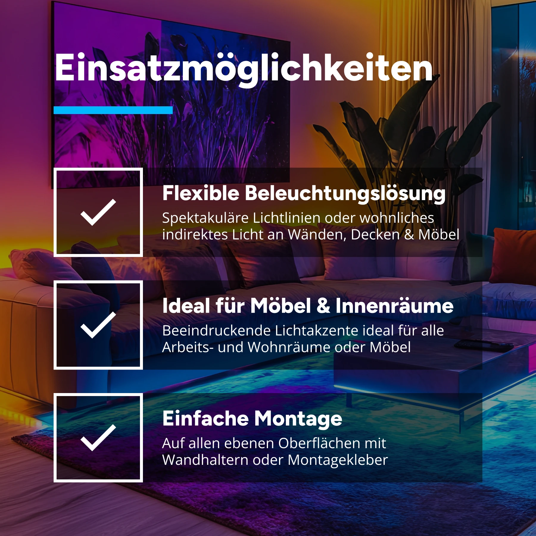24V wasserfeste Aluminium LED Leiste - RGB - diffuse Abdeckung - IP65 - 13 cm mit 7 SMD LEDs - 2 Watt - 70 Lumen - 100cm Eingangskabel mit offenen Enden - ohne Ausgangskabel (geschlossene Endkappe)