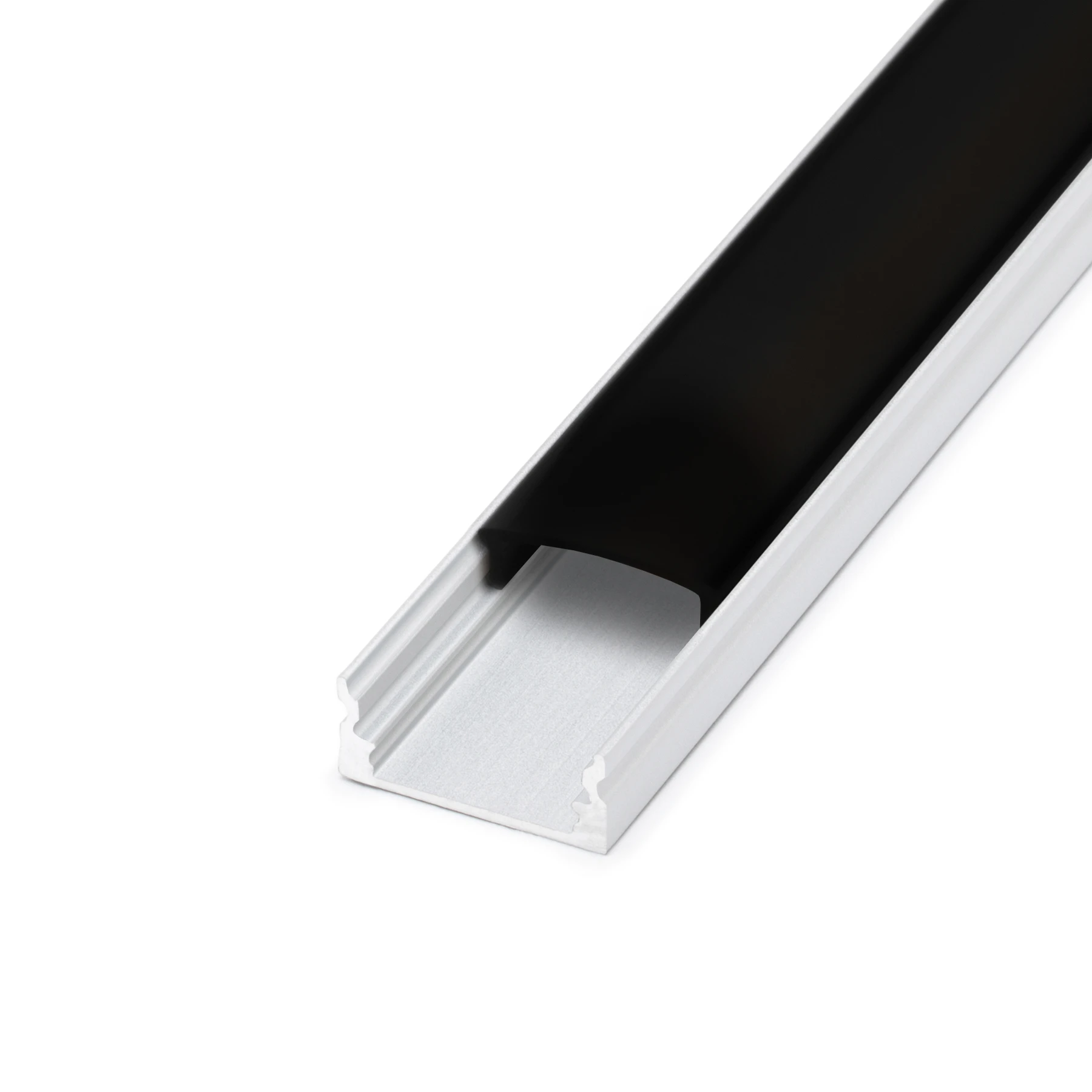 schwarze Abdeckung für LED Aufputzprofil - slim, CC-32-BLK - 100cm Länge