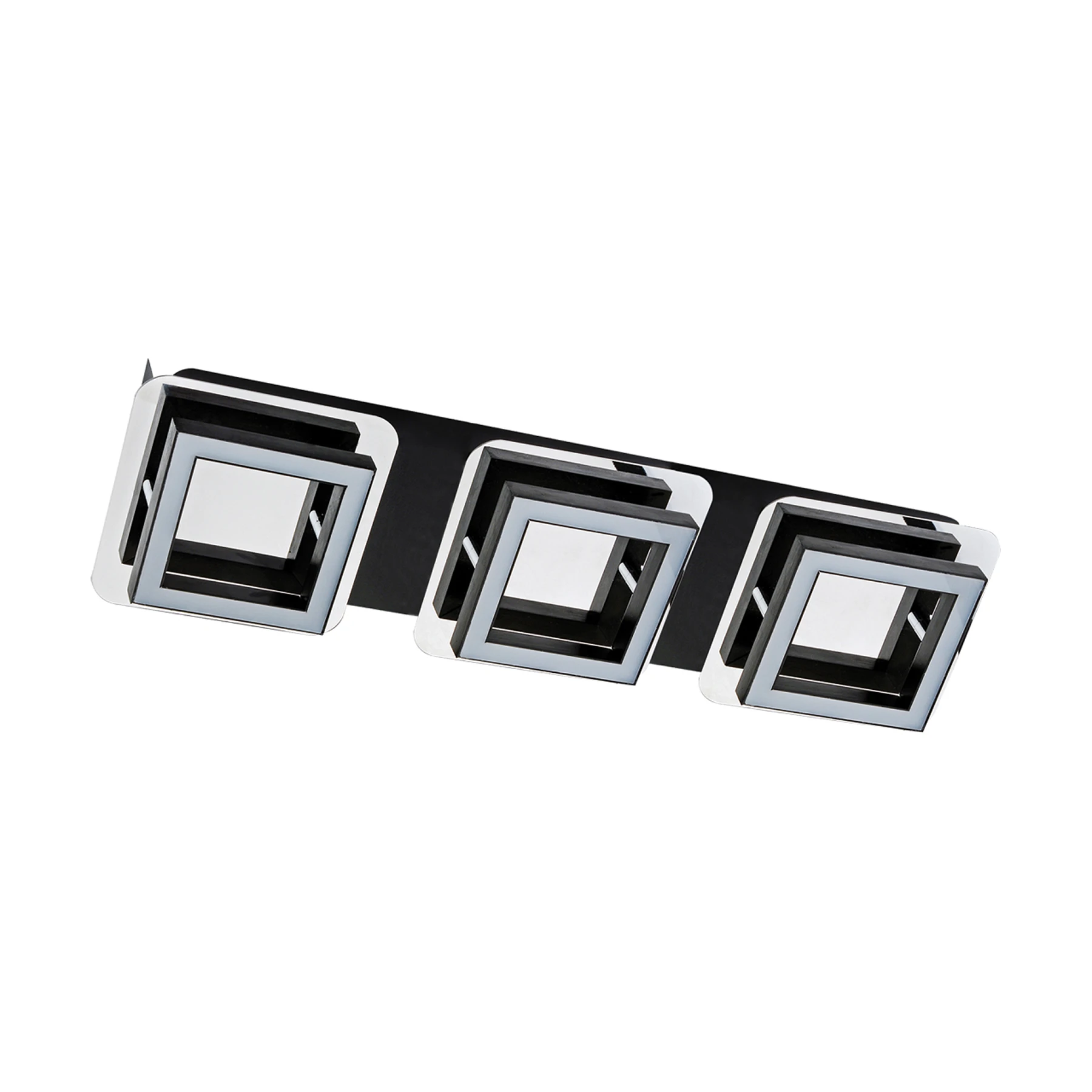 LIPSK LED 3 - Decken Spotleuchte in chrom/schwarz - 3 x 5W - Lichtfarbe: neutralweiß