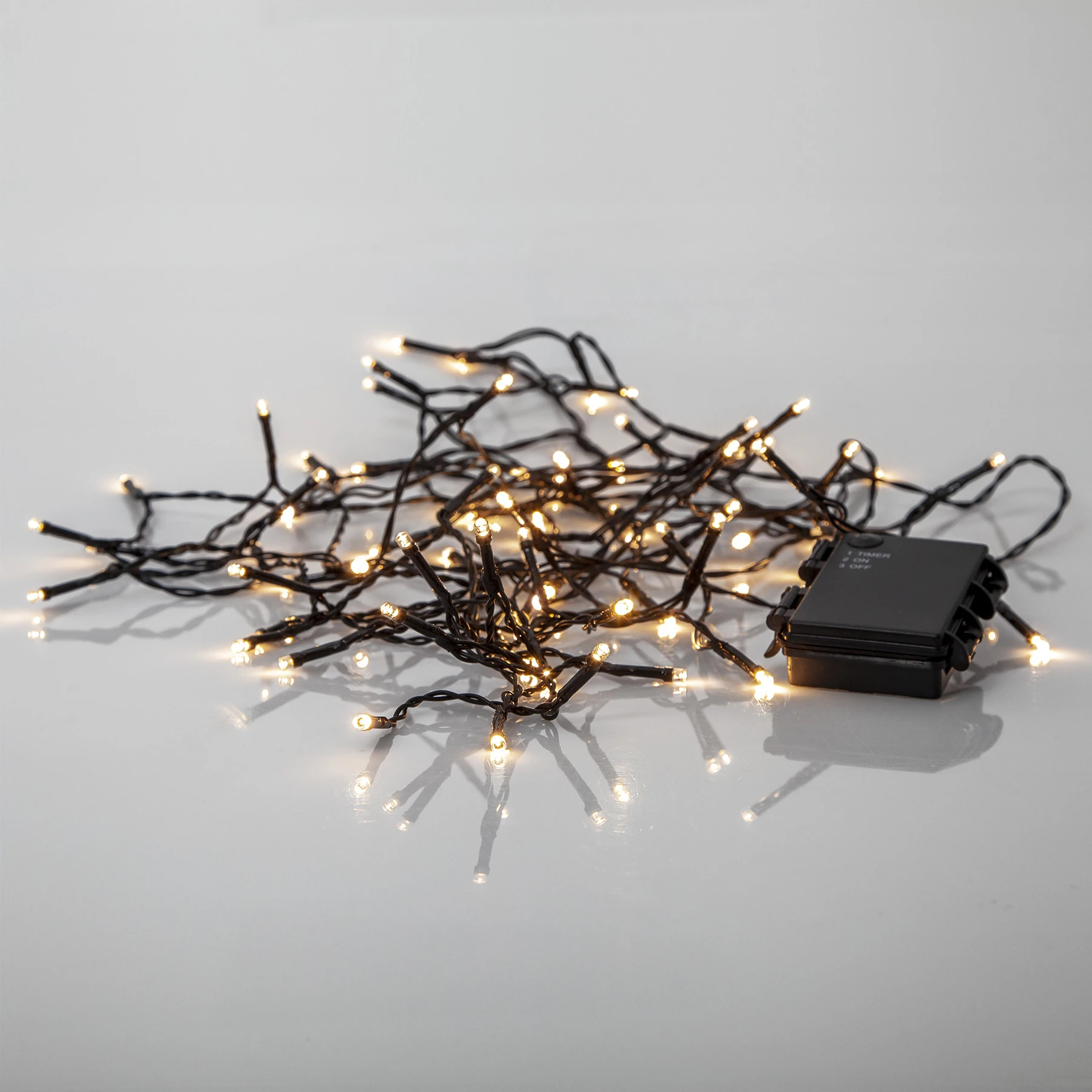 Battery - Lichterkette für außen - 5,6 m - 80 LEDs - Timer - Batteriebetrieb - Warmweiß