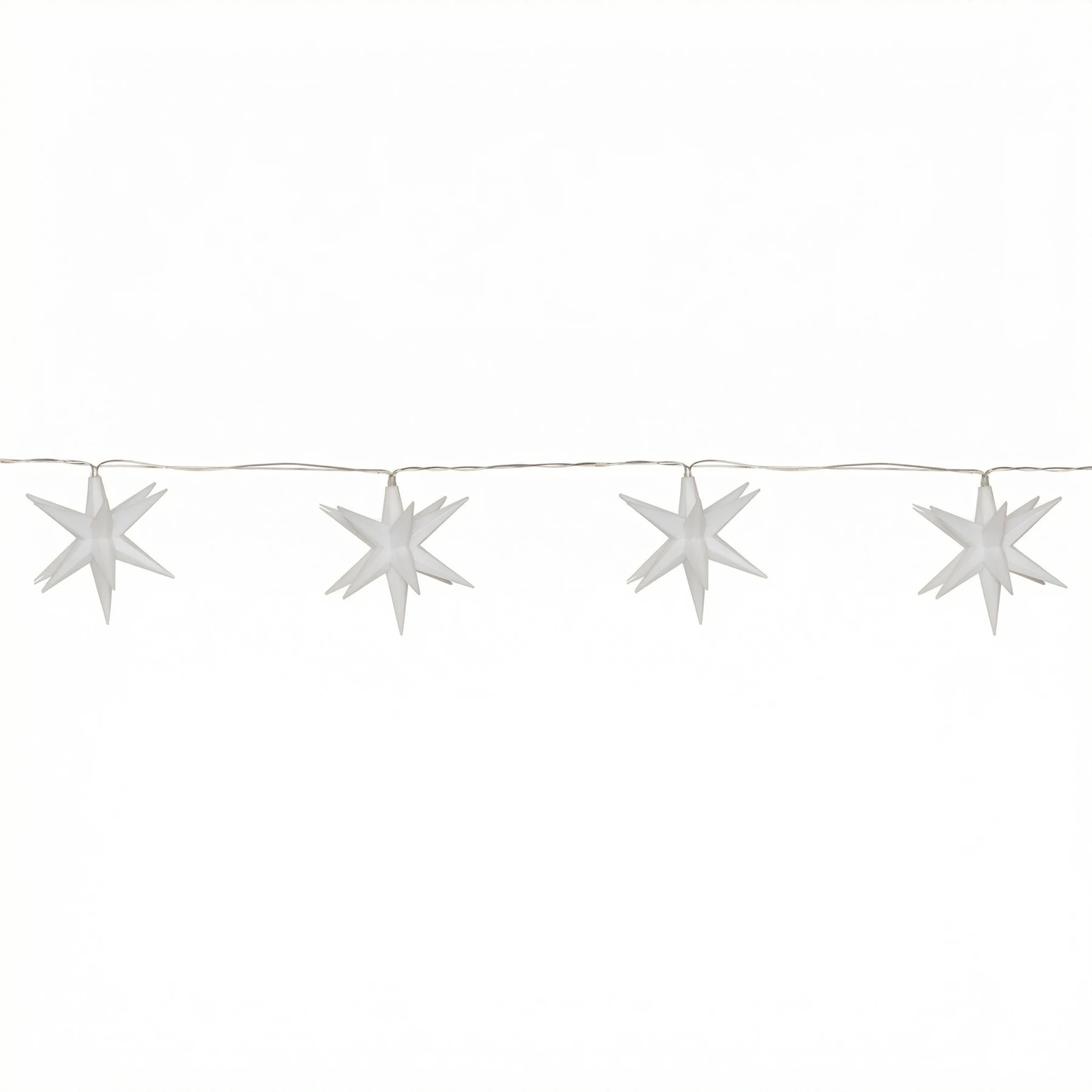 December - Deko Lichterkette für innen - 2,1 m - 8 LEDs - Timer - Batteriebetrieb - Warmweiß