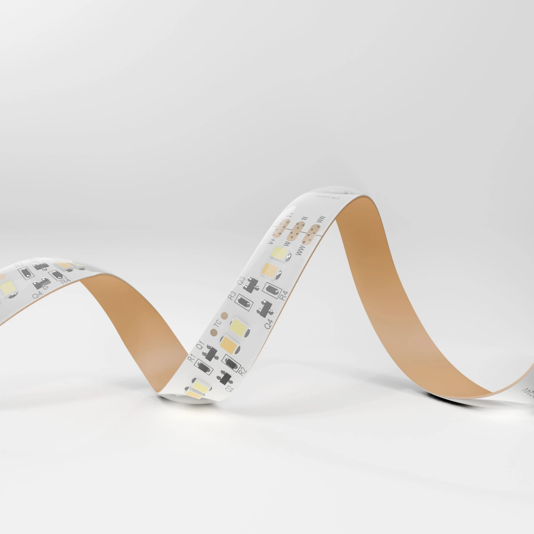 24V wasserfester LED Streifen - CCT - IP65 - 120 LEDs je Meter - alle 10cm teilbar