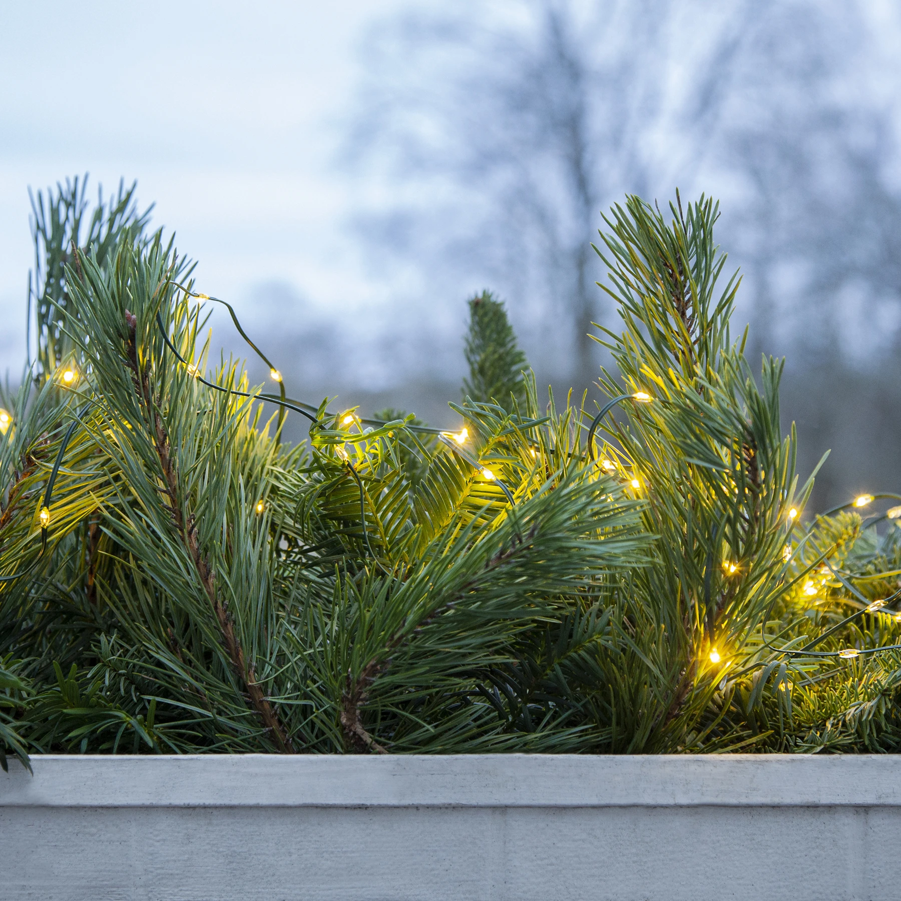Micro - Lichterkette für außen - 7,2 m - 96 LEDs - Timer - Batteriebetrieb - 8 Funktionen - Warmweiß