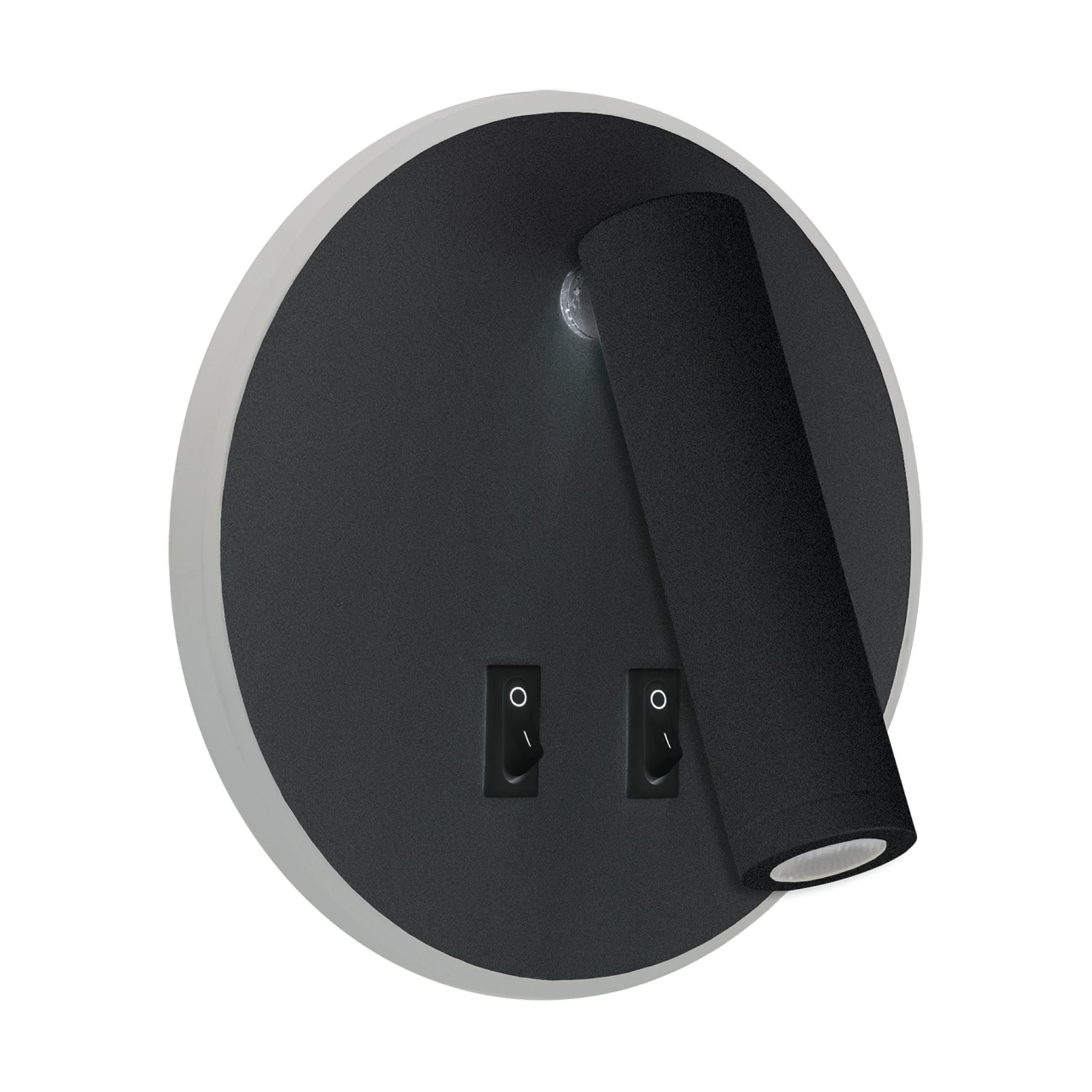 OTELLO LED C - Wandleuchte indoor in schwarz - 6W + 3W - Lichtfarbe: warmweiß/ neutralweiß