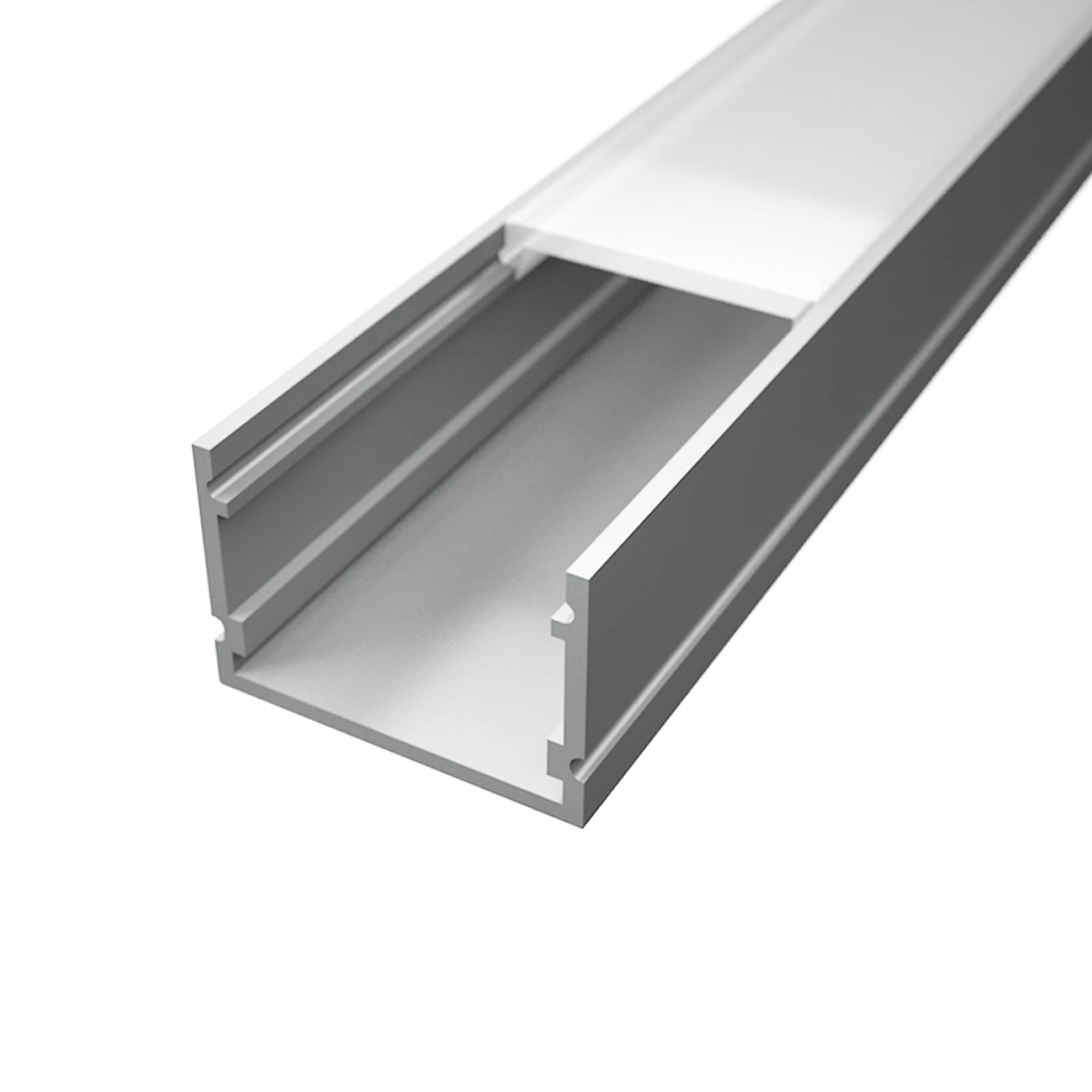 diffuse Abdeckung für LED Aufputzprofil - Classic Maxi, CC-36, CC-36-BLK, CC-36-WHT - 100cm Länge