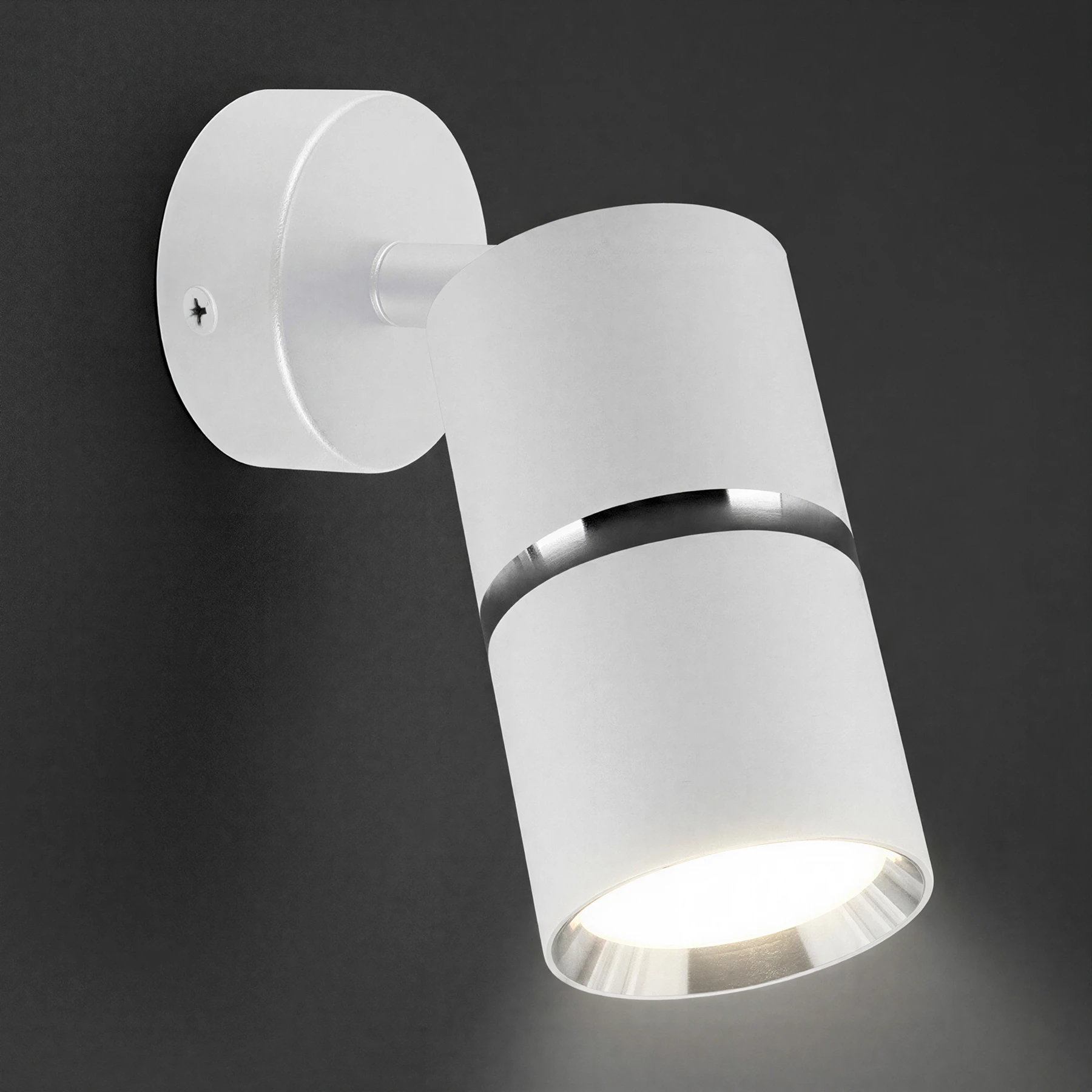 DIOR SPT 1 - Decken Spotleuchte in weiß/chrom - Lichtfarbe: individuell wählbar