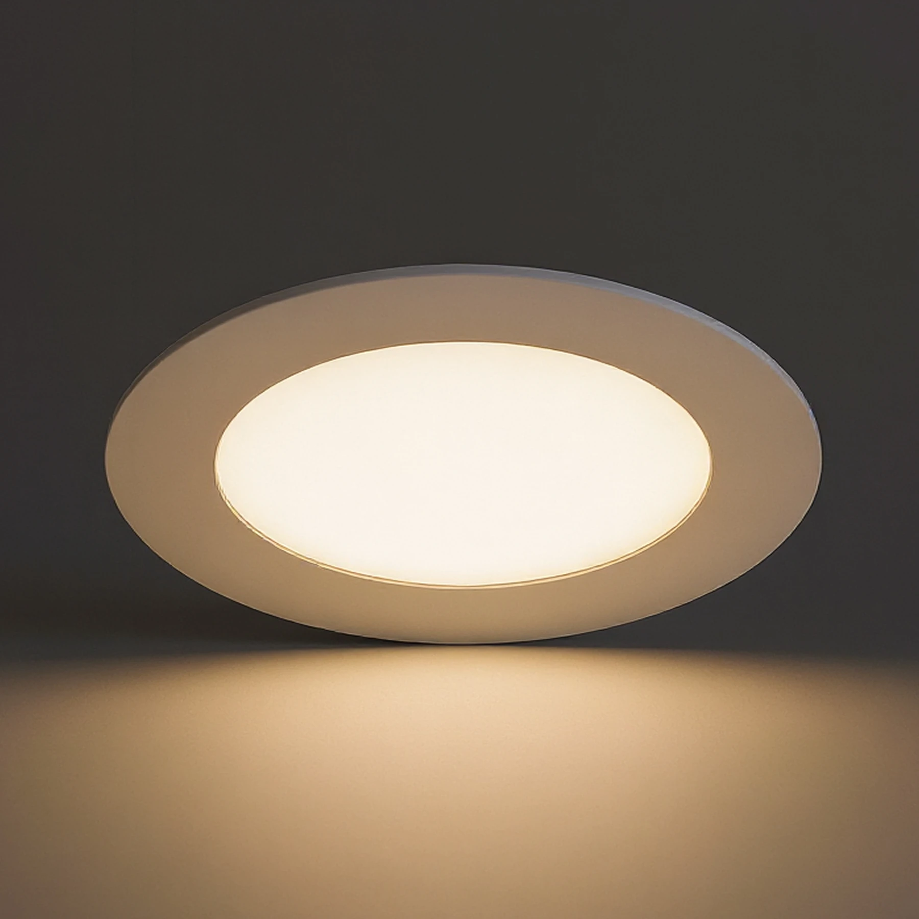 SLIM LED C - Decken Einbauleuchte in weiß - Ø19cm - 15W - Lichtfarbe: warmweiß