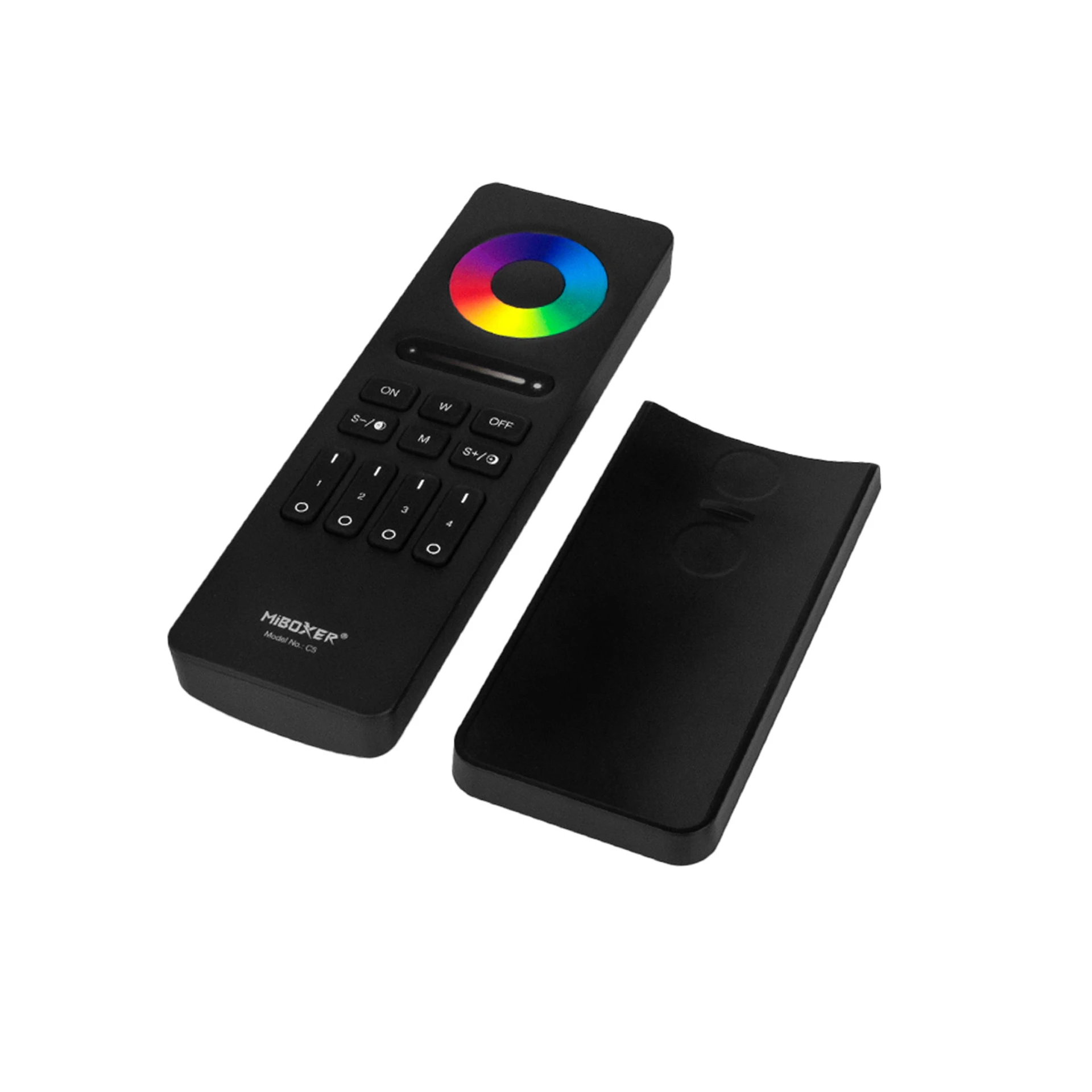 LED Funk Controller Set - 4 Zonen - 5 Kanal - RGB+CCT - Fernbedienung (2,4 GHz) - 2 Zonen = 1 Fernbedienung und 2 Controller