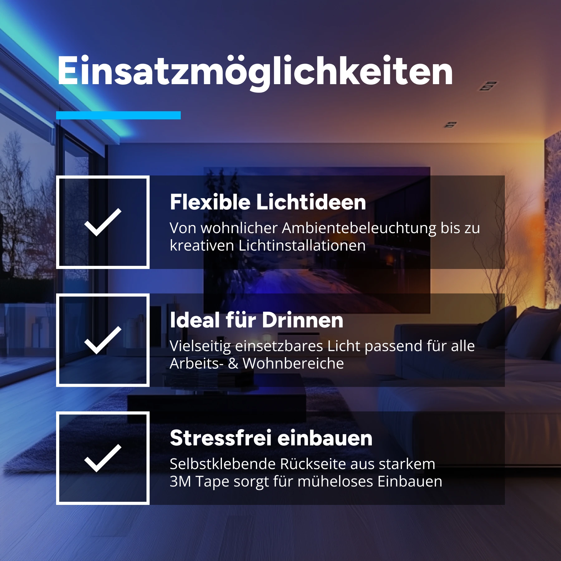 24V COB LED Streifen - RGB + Warmweiß + Weiß - alle 6,25cm teilbar - 6,25cm - 35 LED Chips - 1 Watt - 85 Lumen - ohne Eingangskabel - Löten erforderlich