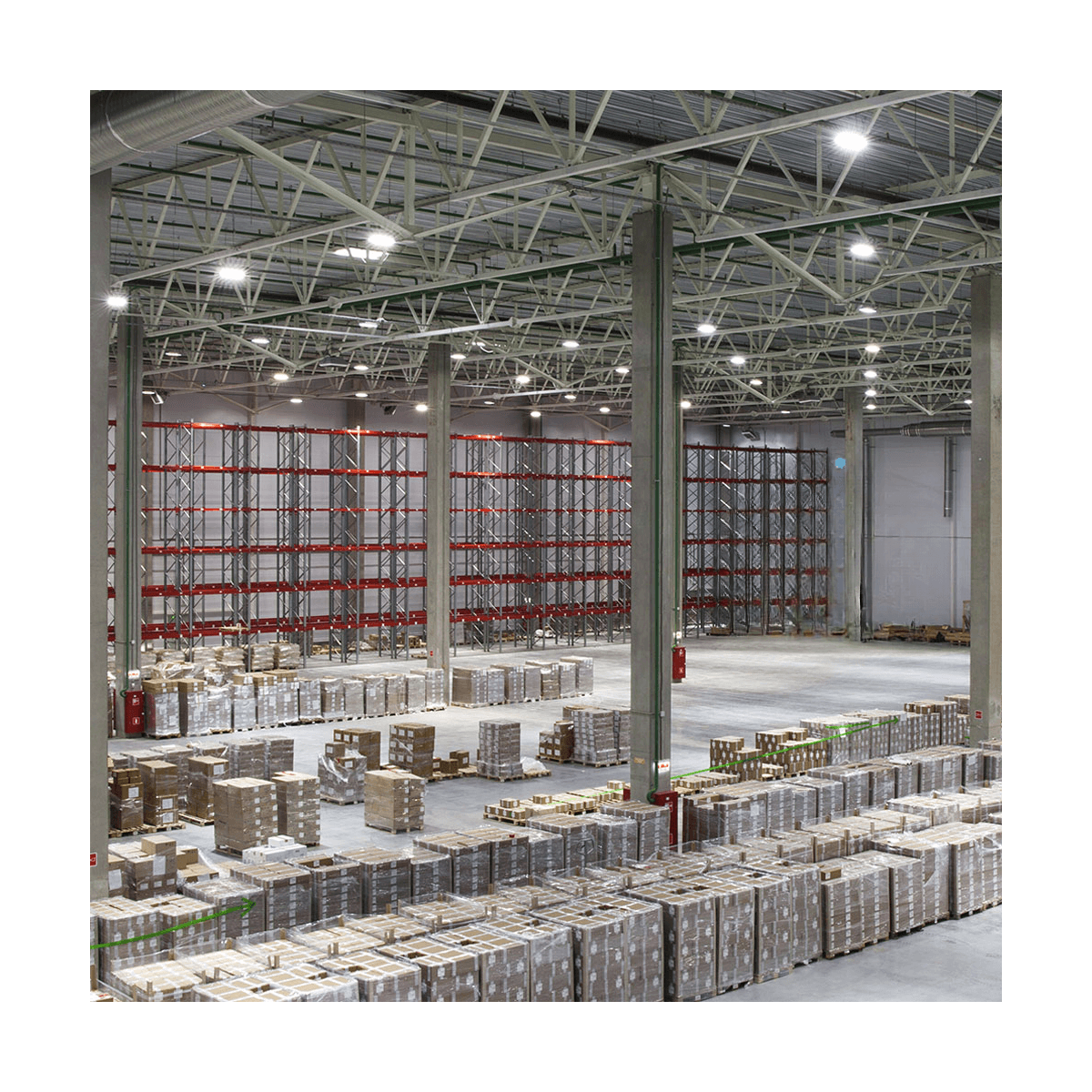 230V LED Industrieleuchte HighBay Round- Neutralweiß - 100W - IP65 - 90° - Dali Steuerung