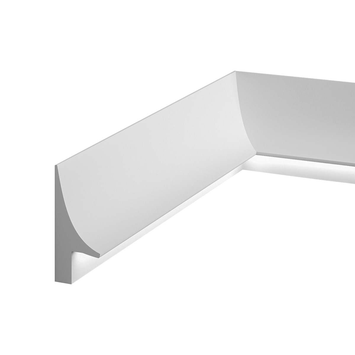 LED Stuckleiste, Sockelleiste, indirekt, 4 x 9,3 x 200cm