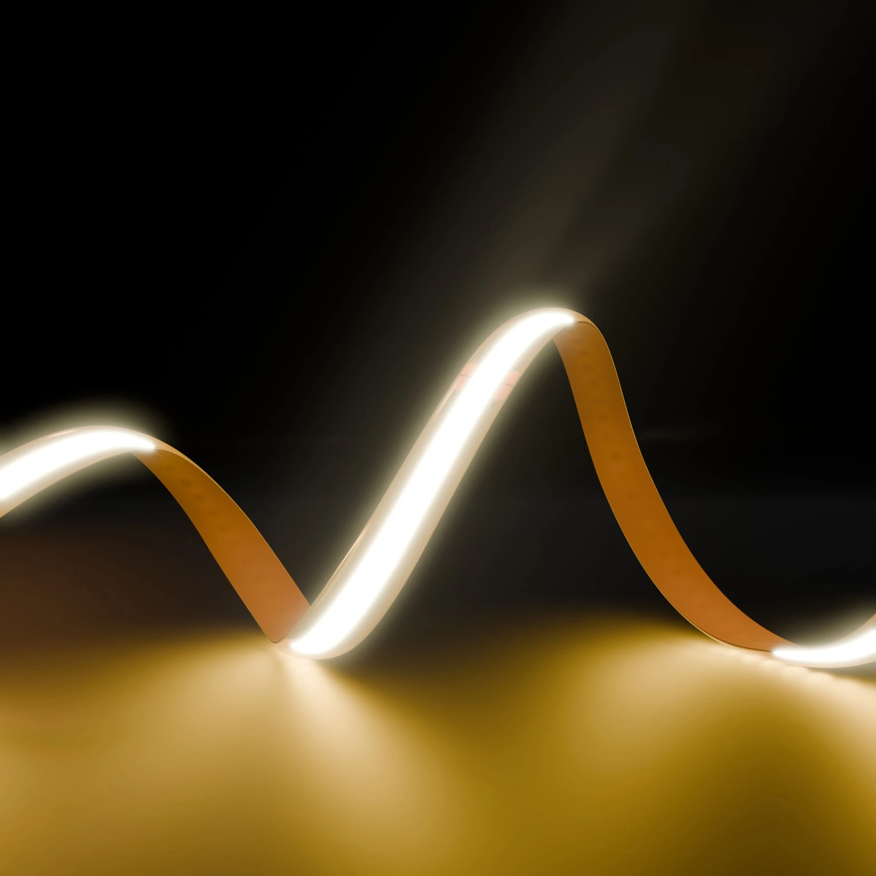 24V wasserfester COB LED Streifen - warmweiß - IP65 - 8mm breit - alle 5cm teilbar