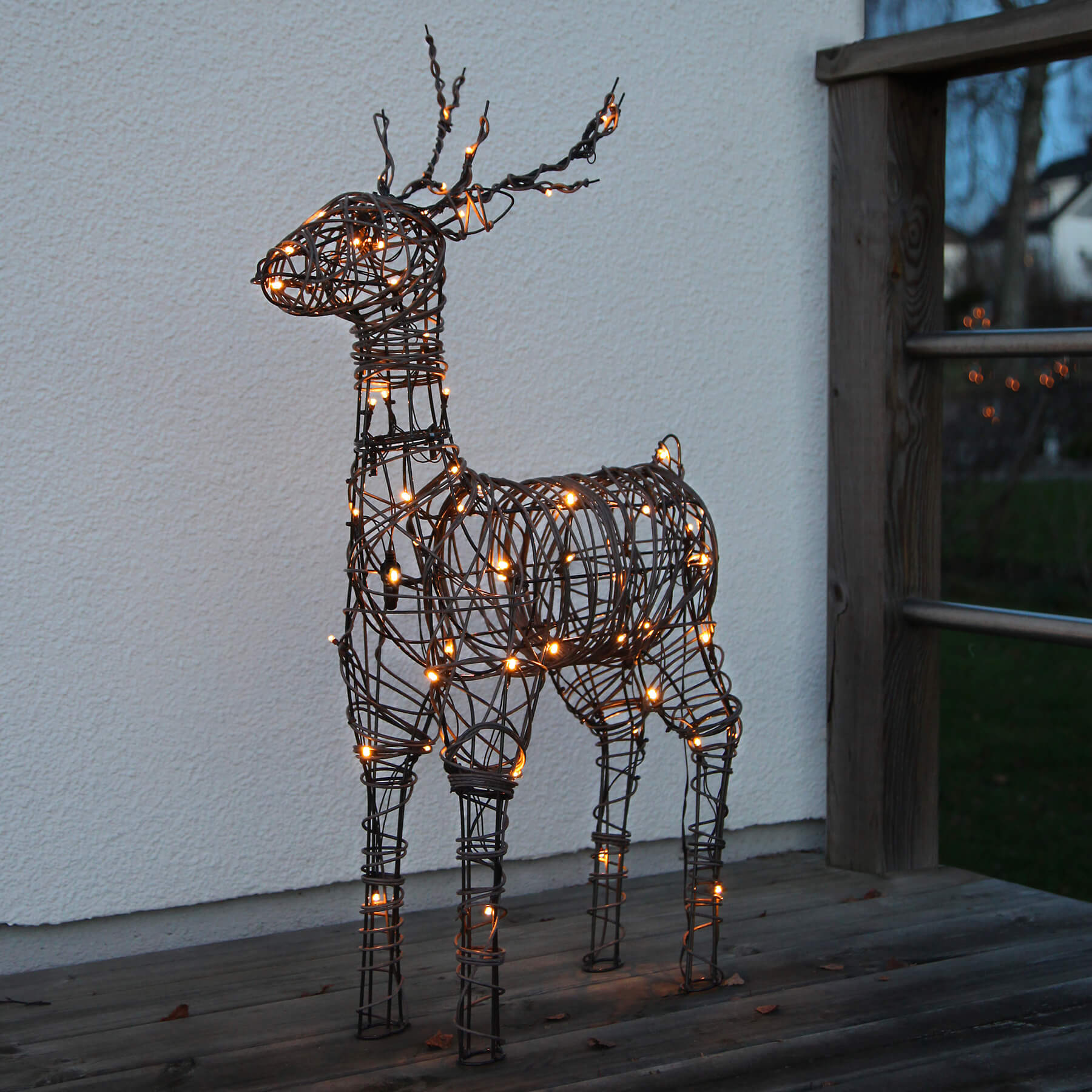 Rudi 90 cm - Rentier für außen - Netzbetrieb - Lichtfarbe: Warmweiß