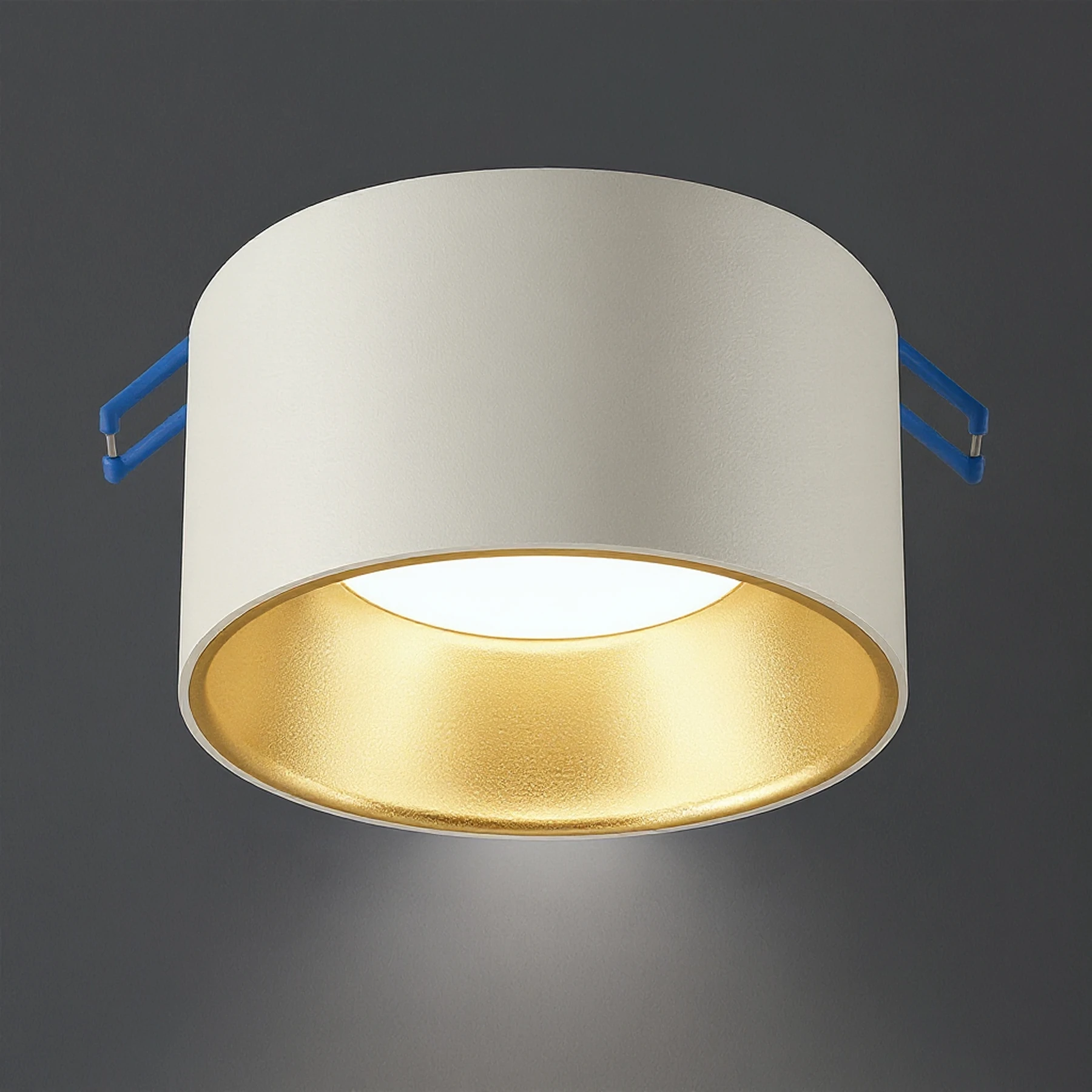 PANAMA C - Einbau Deckenspot in weiß/gold - Lichtfarbe: individuell wählbar