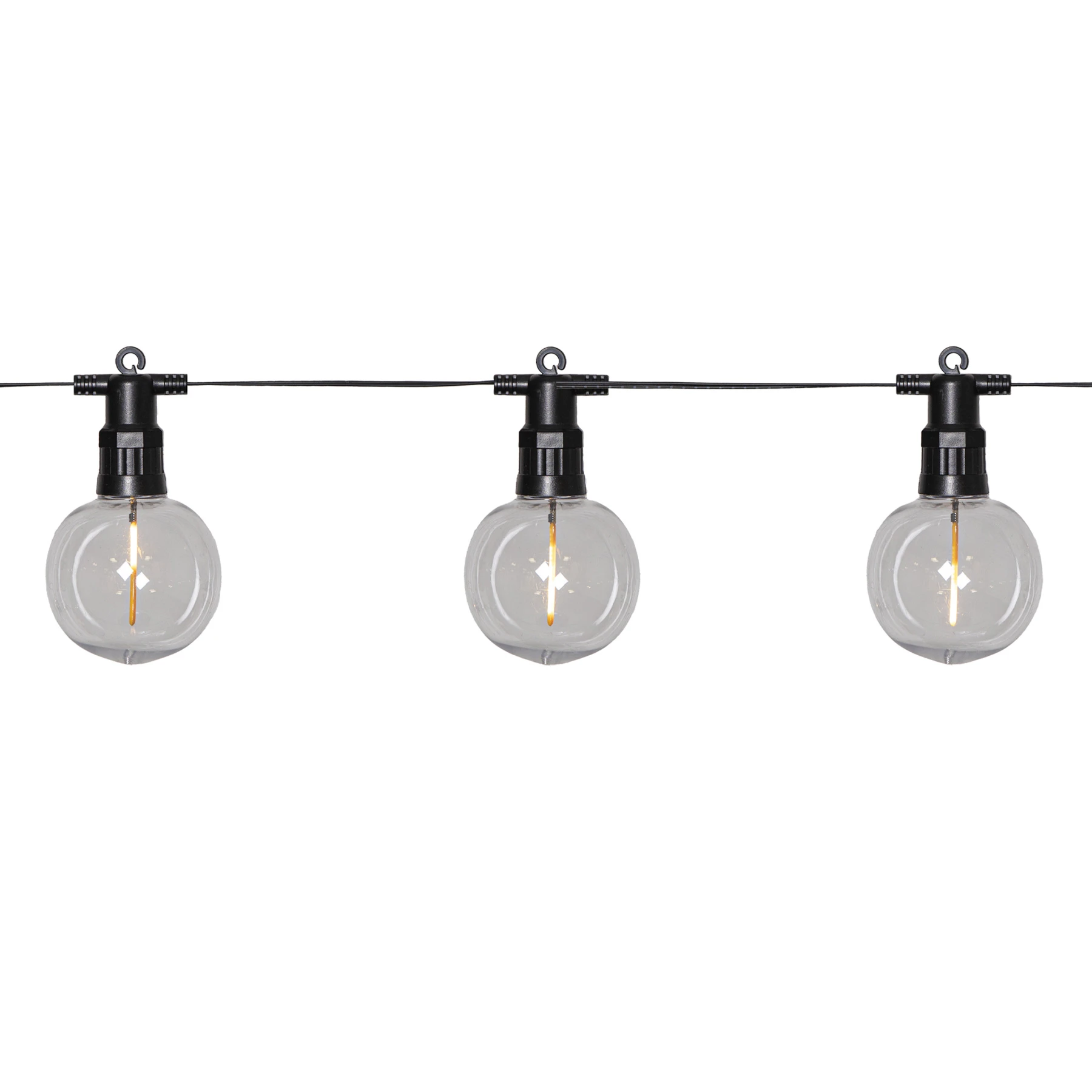 Circus Nevada - Lichterkette für außen - 4,5 m - 10 LEDs - Netzbetrieb - Warmweiß