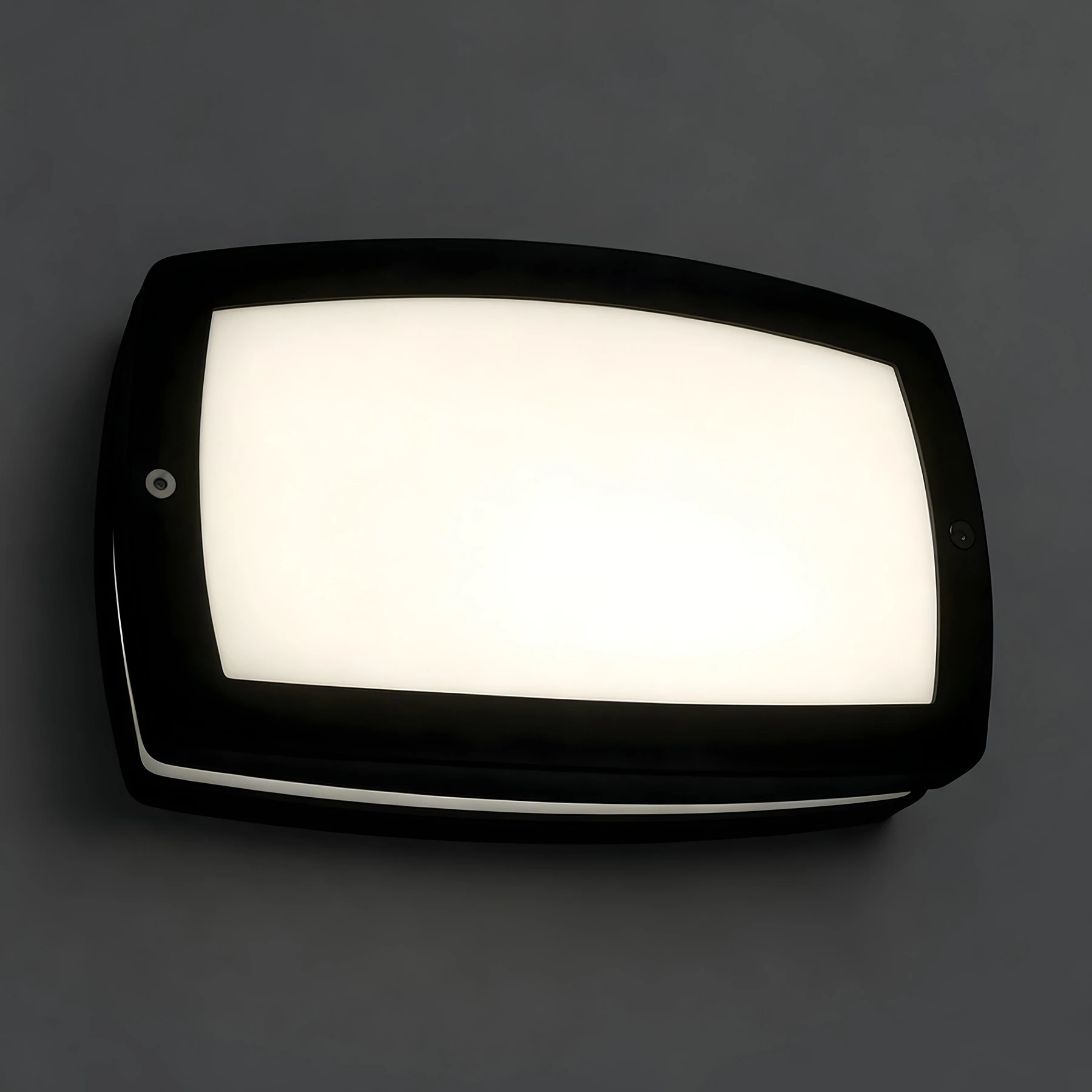Wandleuchte outdoor in schwarz - 8 W - Lichtfarbe: neutralweiß
