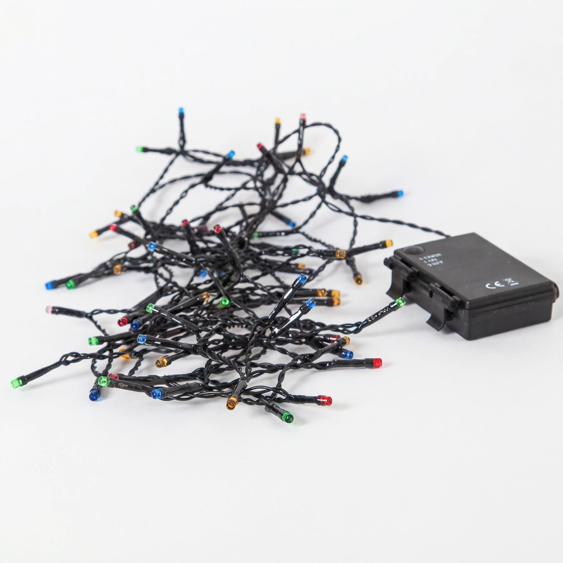 Battery - Lichterkette für außen - 2,7 m - 64 LEDs - Timer - Batteriebetrieb - Mehrfarbig