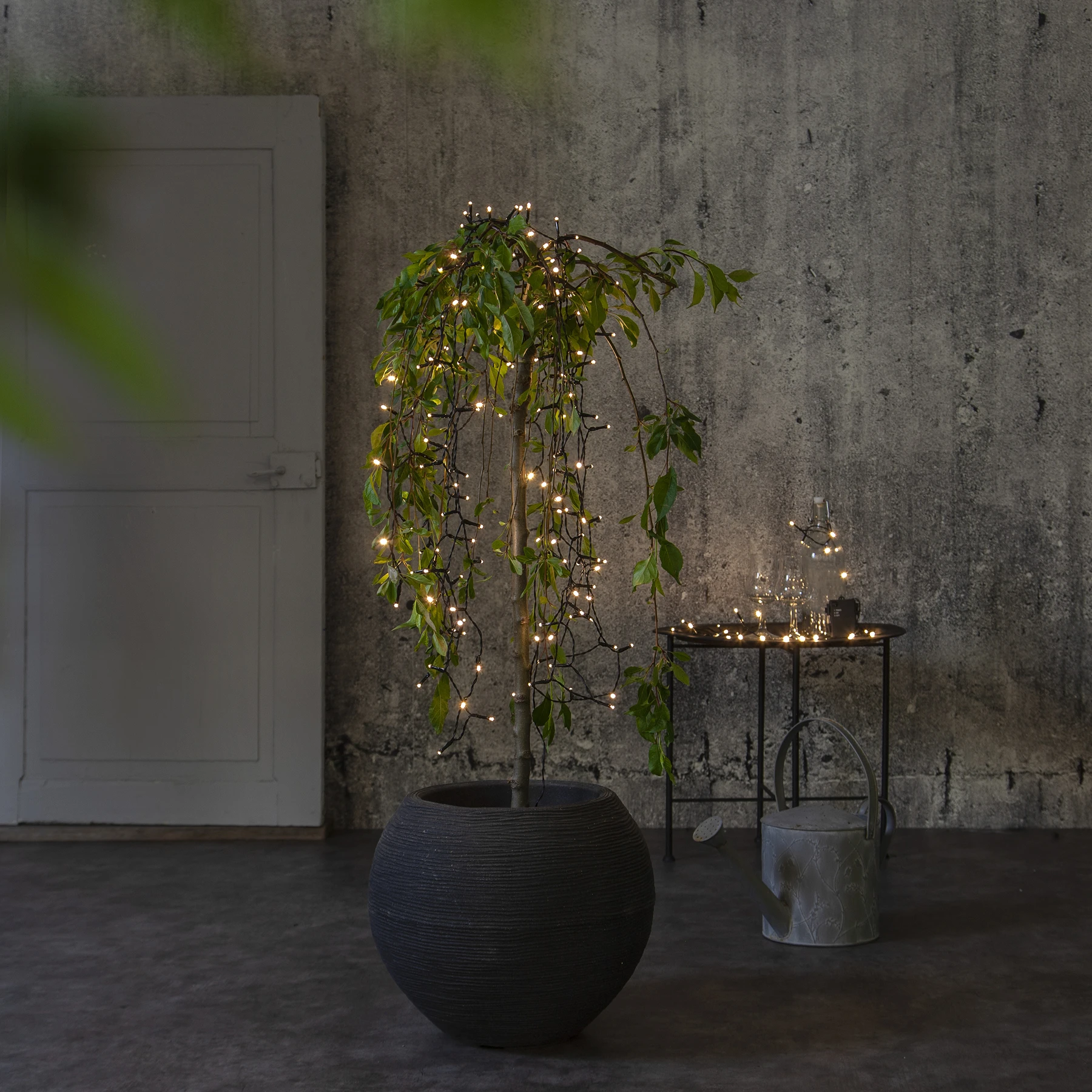 Battery - Lichterkette für außen - 2,8 m - 40 LEDs - Timer - Batteriebetrieb - Warmweiß