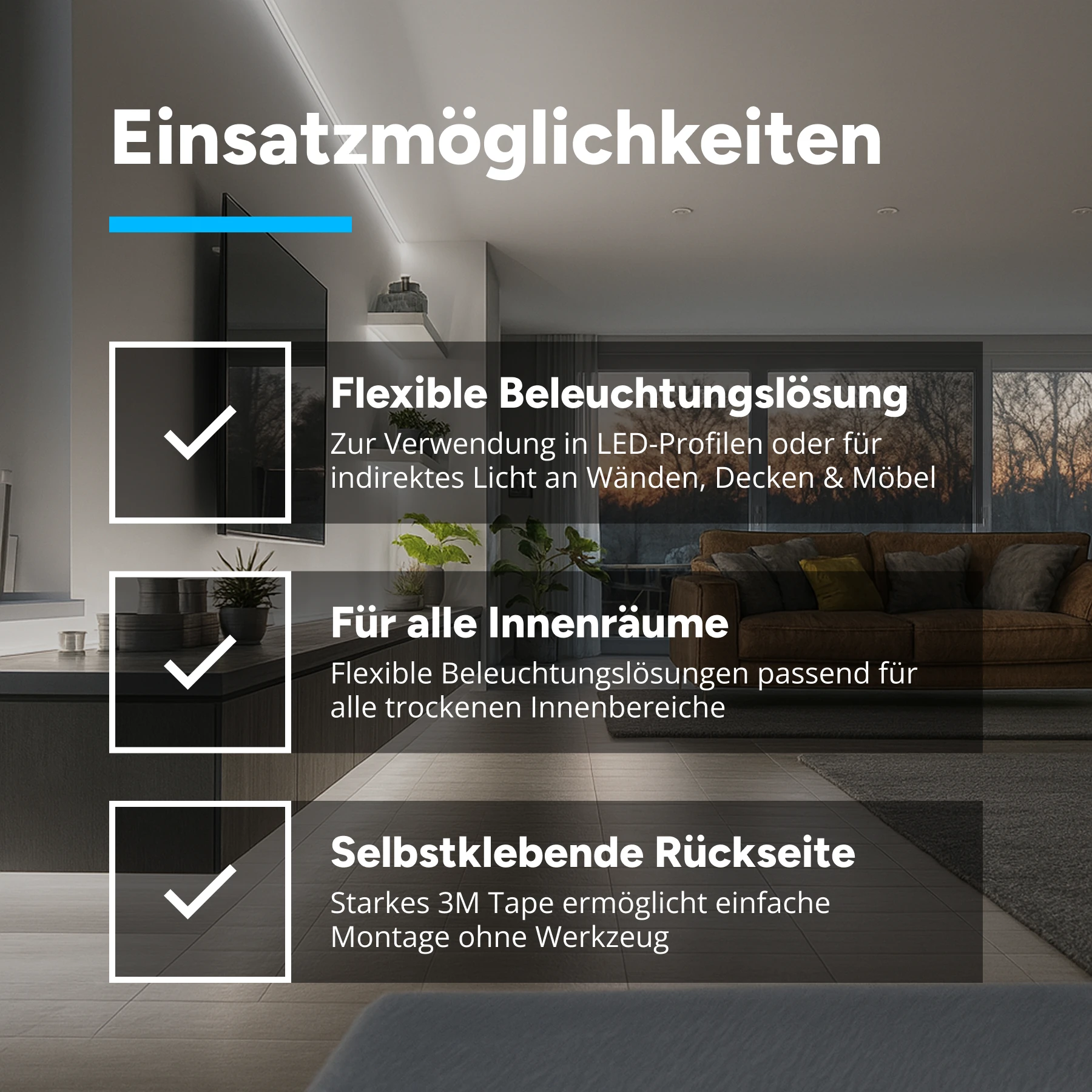 24V LED Streifen energiesparend - weiß - 180 LEDs je Meter - alle 5cm teilbar - 790cm - 1422 LEDs - 76 Watt - 14773 Lumen - ohne Steckerbuchsen 2polig - 100cm Anschlußkabel zum Netzteil