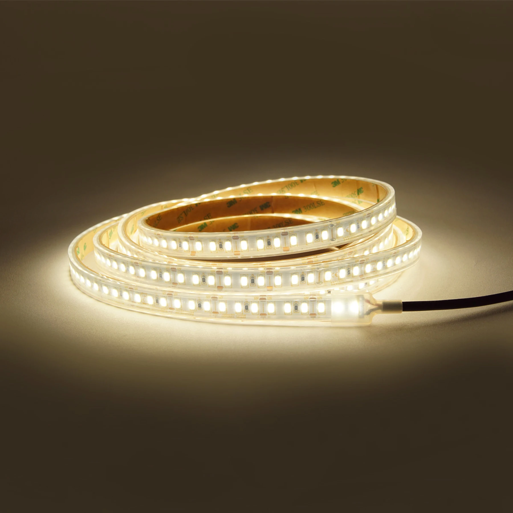 12V wasserfester High-Power LED Streifen - neutralweiß - IP67 - 120 LEDs je Meter - alle 2,5cm teilbar - 487,5cm - 585 High Power LEDS -93,6 Watt - 13748 Lumen - 100cm Eingangskabel mit offenen Enden