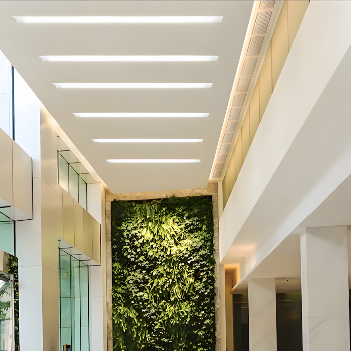 230V LED Deckenleuchte Viga - 58cm - Weiß - 6000K - 14W