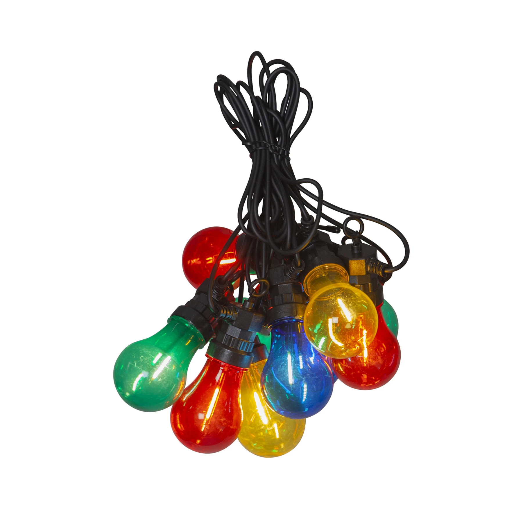 Circus Filament - Lichterkette für außen - 4,05 m - 10 LEDs - Netzbetrieb - Mehrfarbig