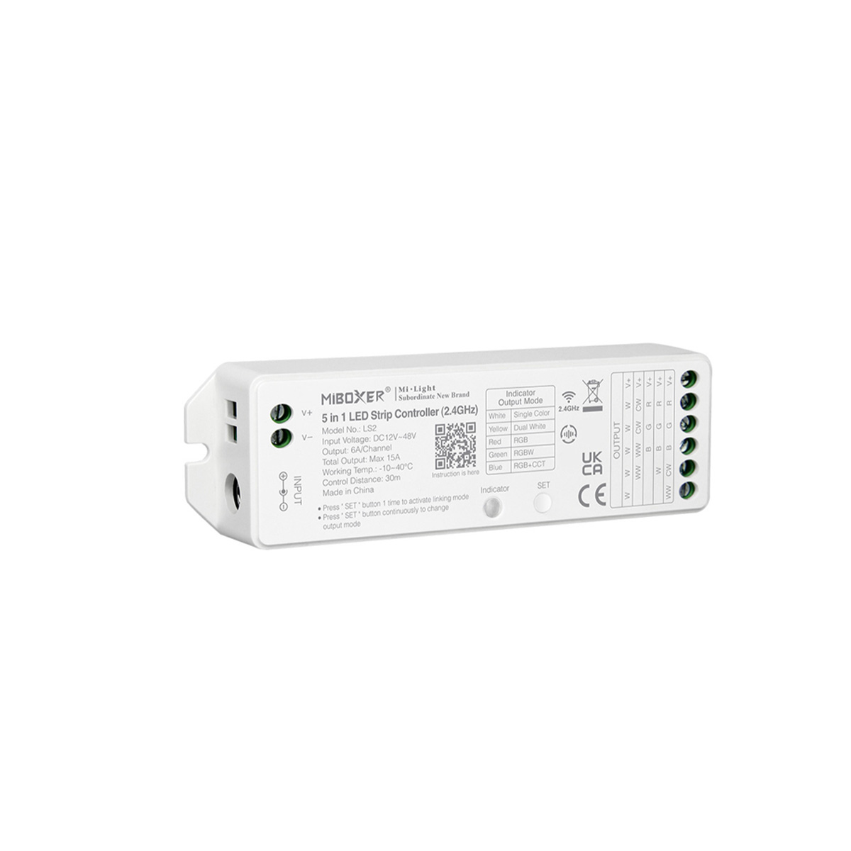 LED Funk Controller Set - 1 Zone - 1 bis 2 Kanal - CCT - Fernbedienung (2,4 GHz)