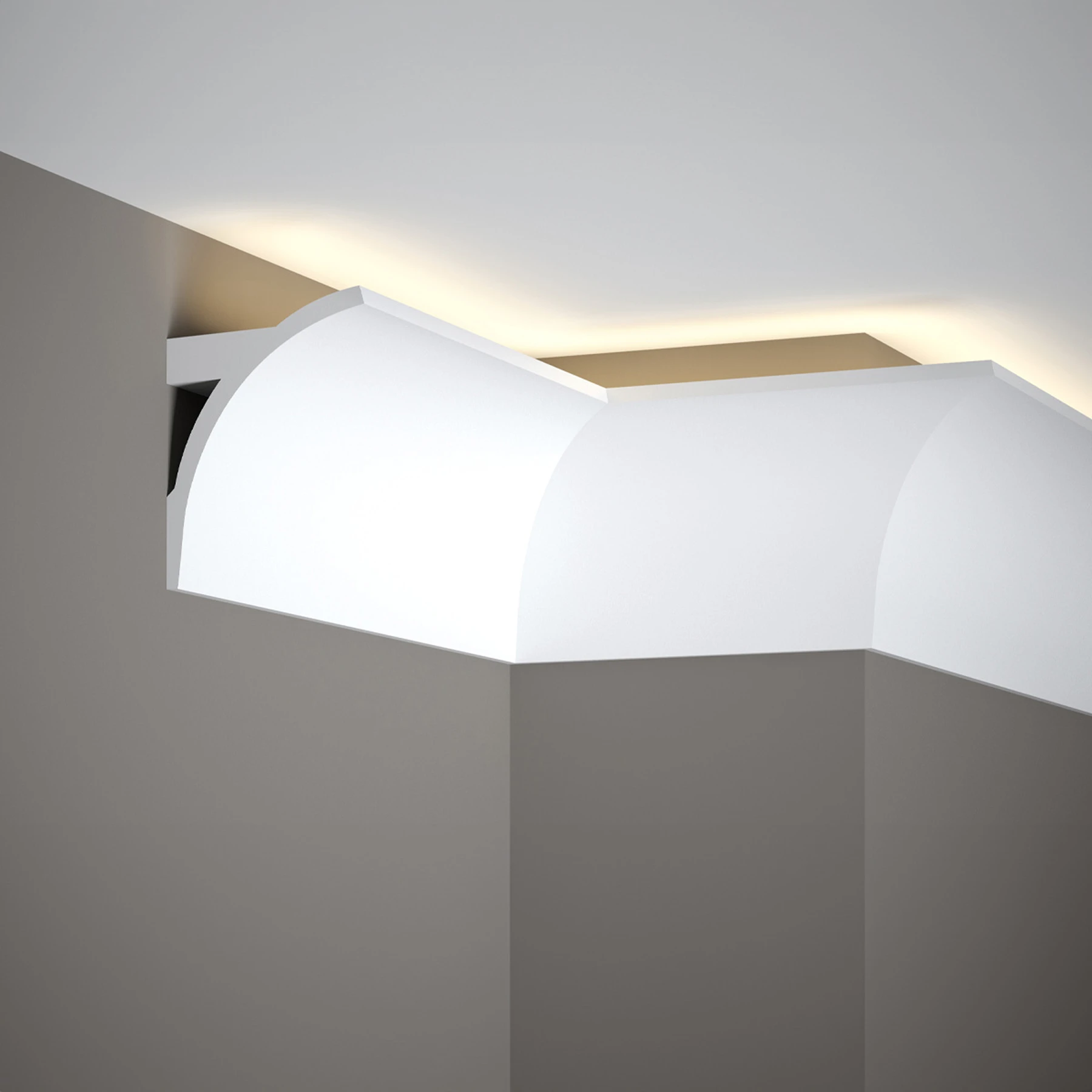 Mardom Decor, LED Stuckleiste, Deckenleiste, indirekt, 9,5 x 12 x 200cm