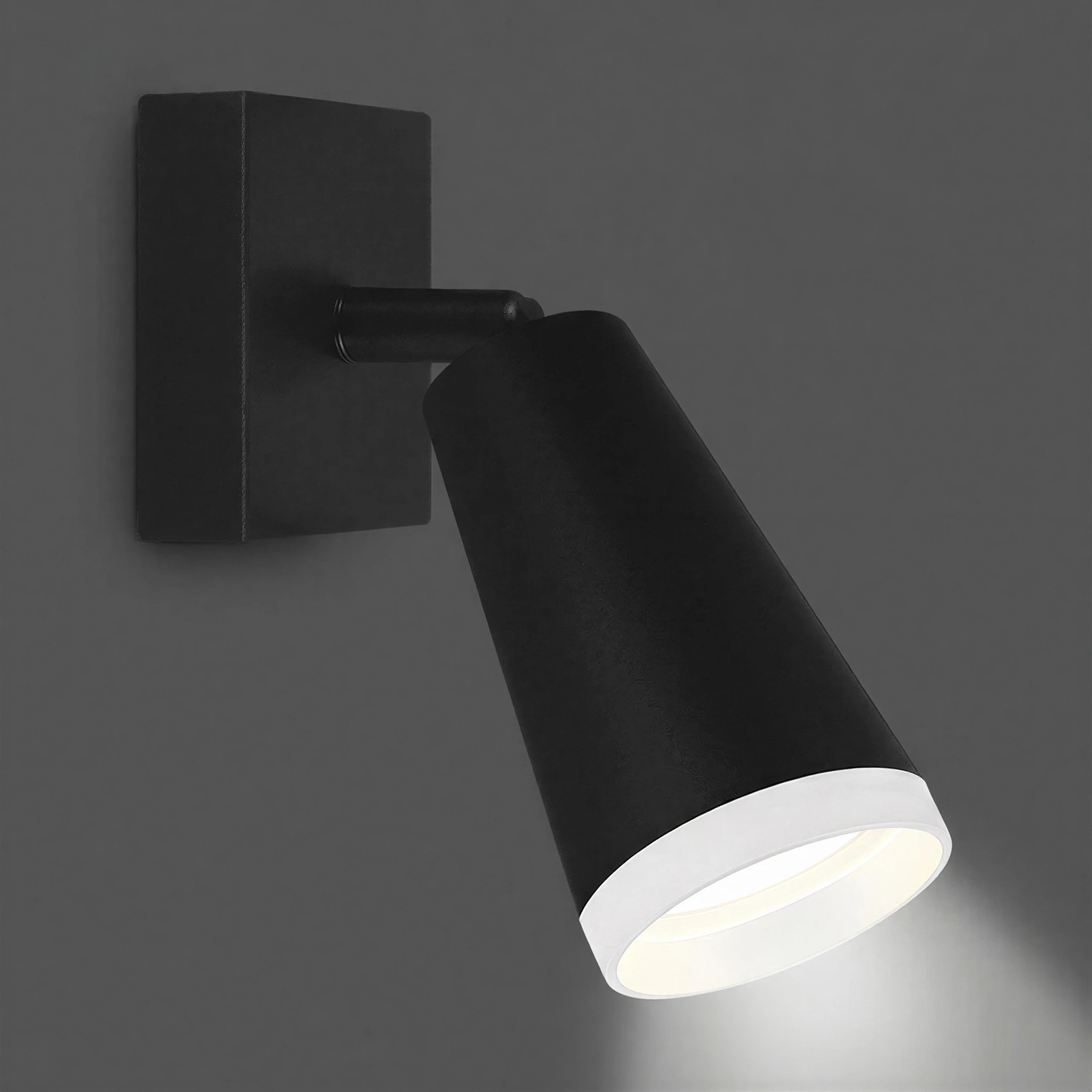 Decken Spotleuchte in schwarz - Lichtfarbe: individuell wählbar