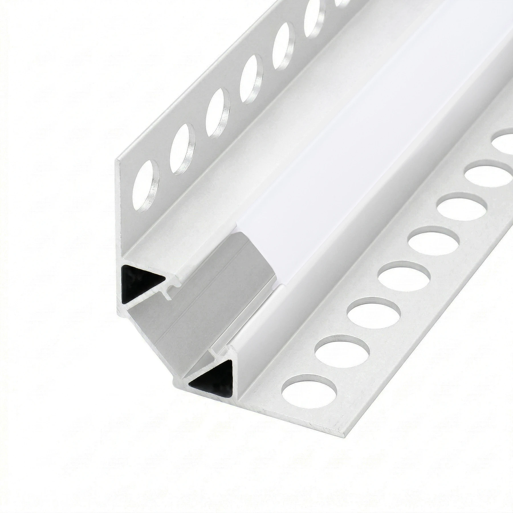 diffuse Abdeckung für LED Fliesenprofil - Innenecke, CC-15 - 100cm Länge