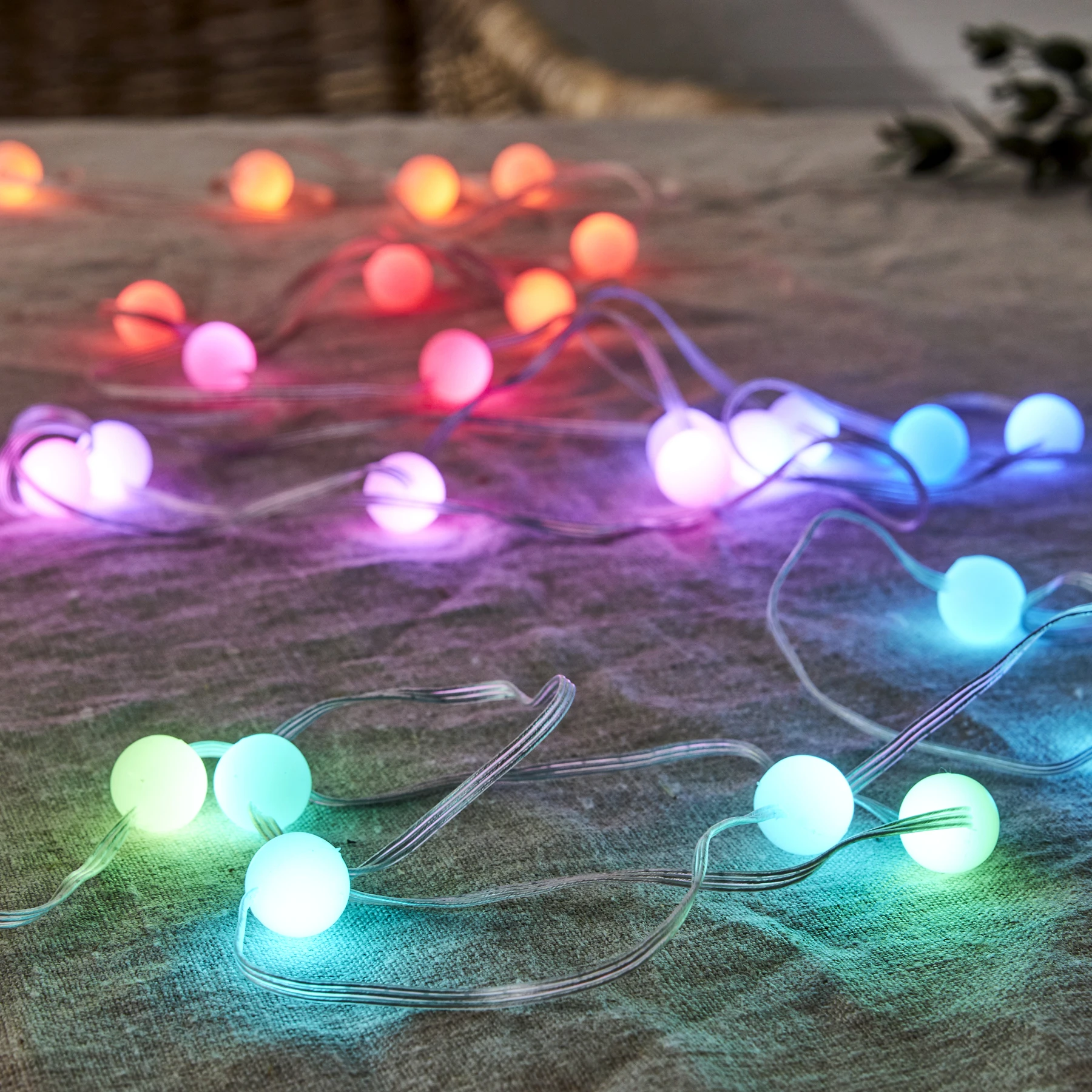 Smart - Deko Lichterkette für außen - 10 m - 66 LEDs - Netzbetrieb - Mehrfarbig