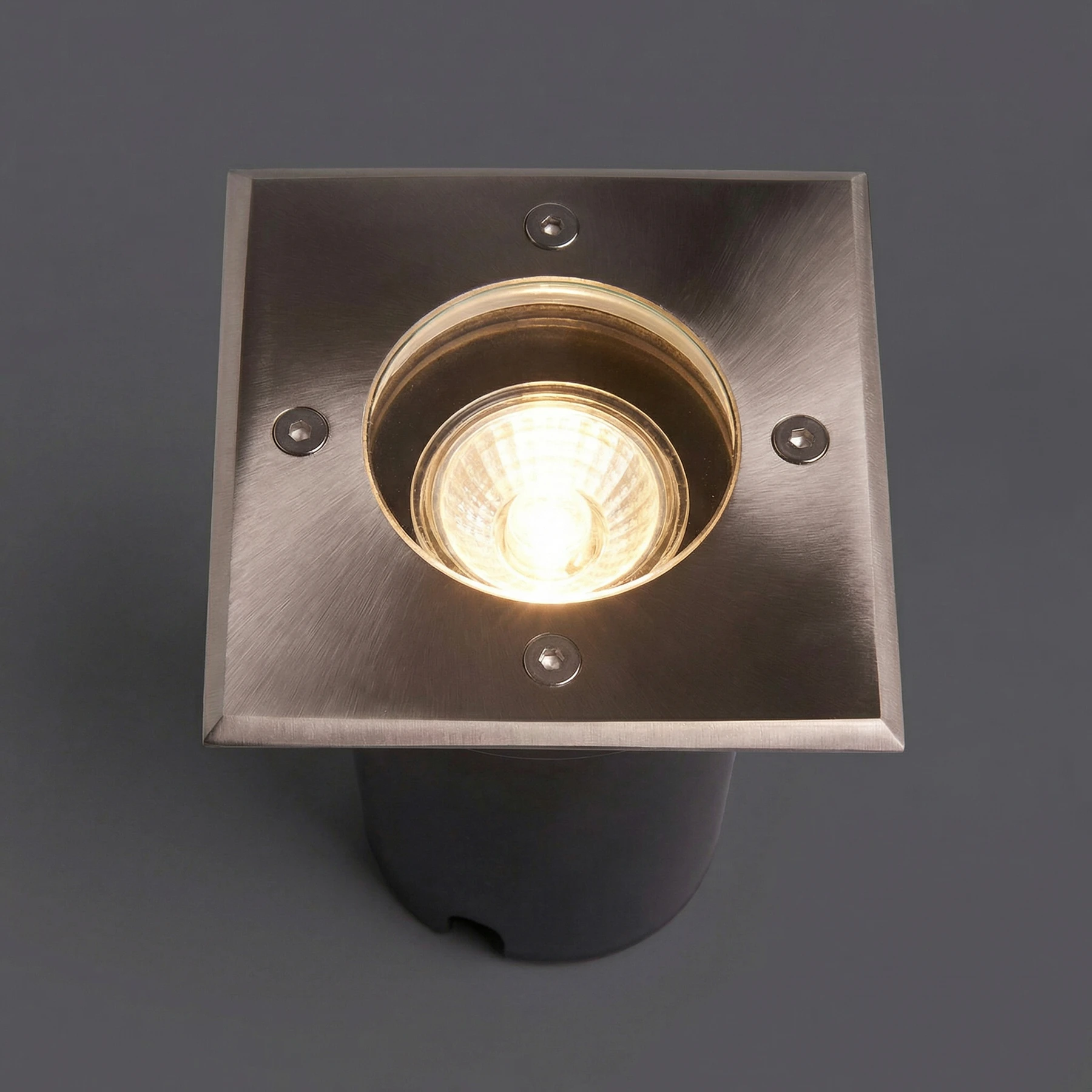 230V LED Bodeneinbaustrahler - eckig- GU10 - Lichtfarbe: RGB+CCT - wahlweise per SMART App steuerbar - IP67
