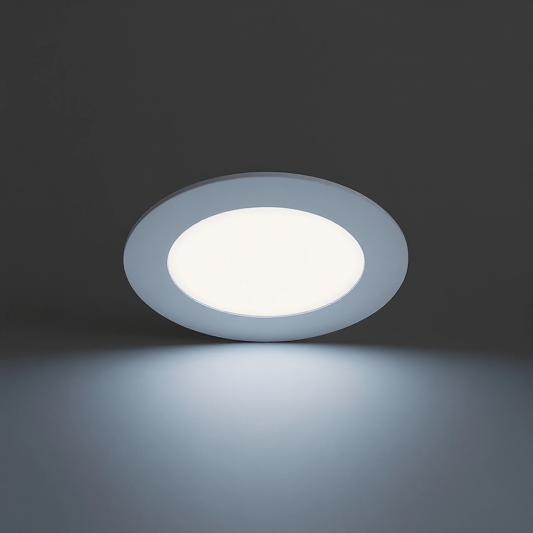 Decken Einbauleuchte in weiß - Ø12cm - 6 W - Lichtfarbe: warmweiß