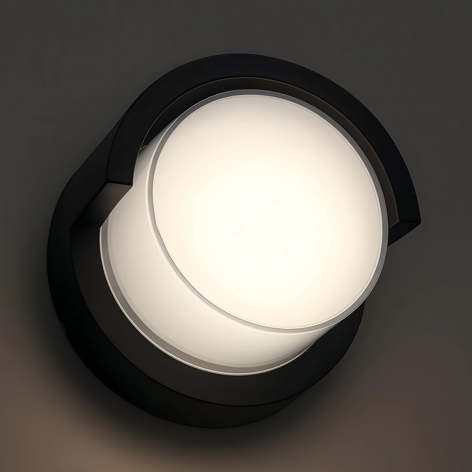 Wandleuchte outdoor in schwarz - 12 W - Lichtfarbe: neutralweiß