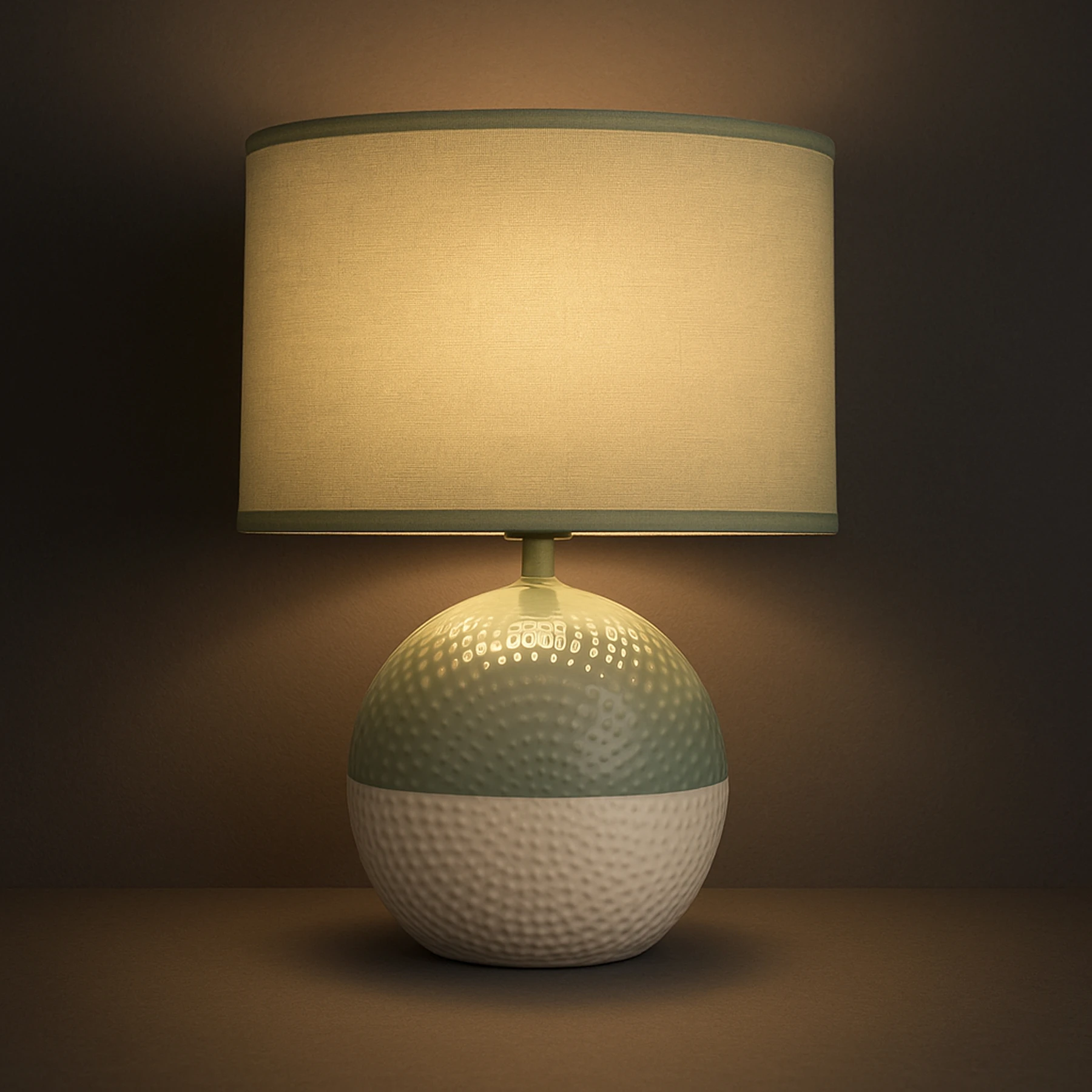 FIONA - Tischleuchte indoor grün/weiß - Lichtfarbe: individuell wählbar