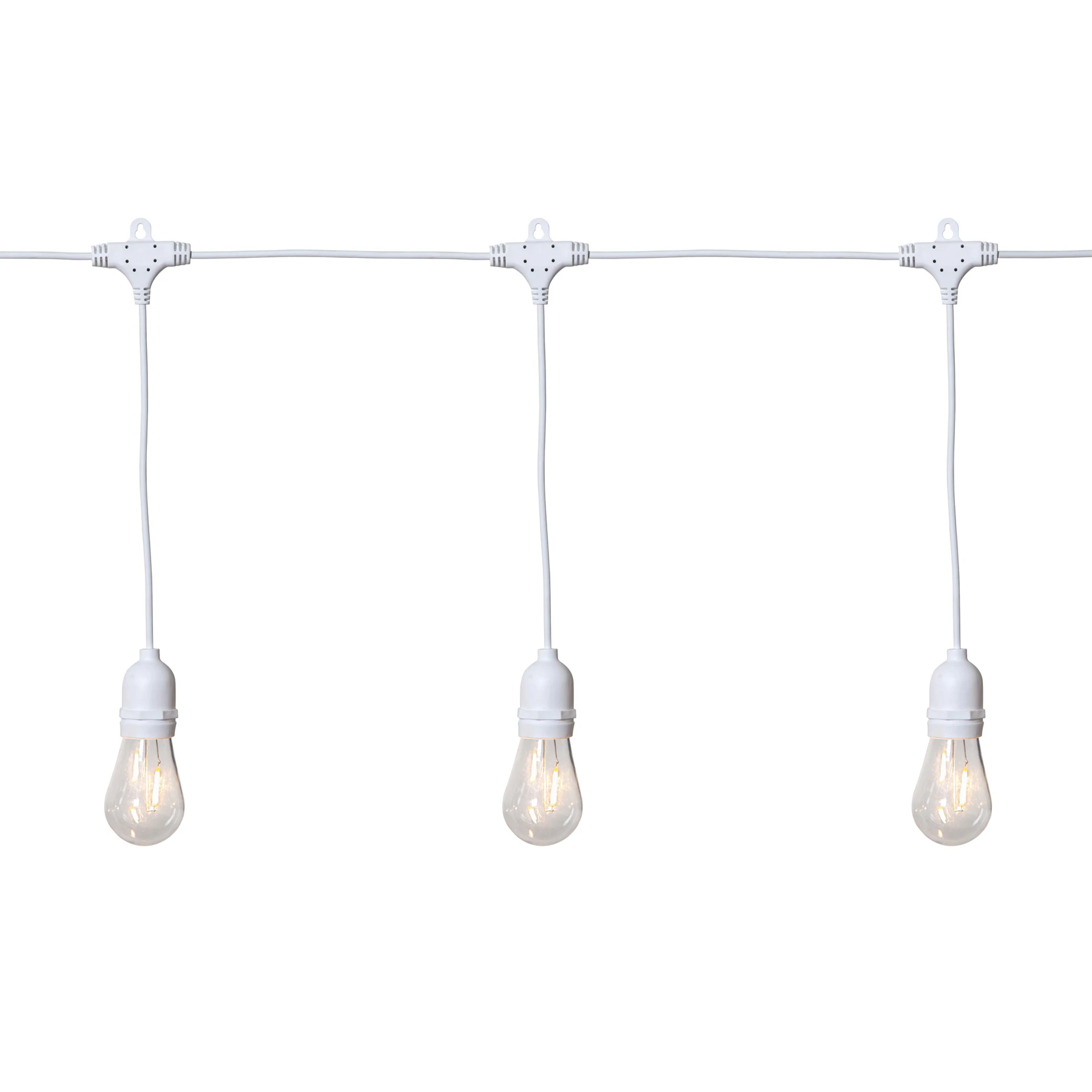 String Light - Lichterkette für außen - 3,6 m - 10 LEDs - Netzbetrieb - Warmweiß