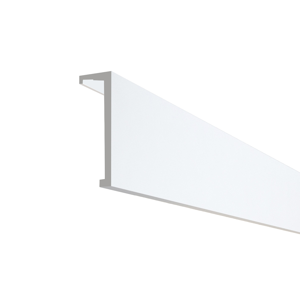 LED Stuckleiste, Gardinenleiste, indirekt, 12 x 4 x 200cm