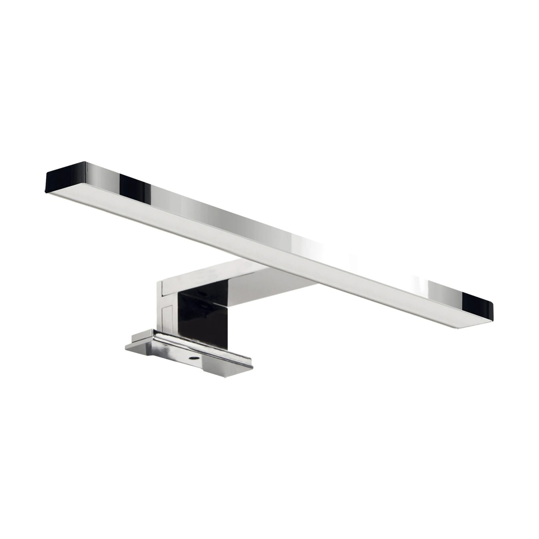 230V LED - Spiegelleuchte in  Chrom - Lichtfarbe: Neutralweiß - 5W - 30cm