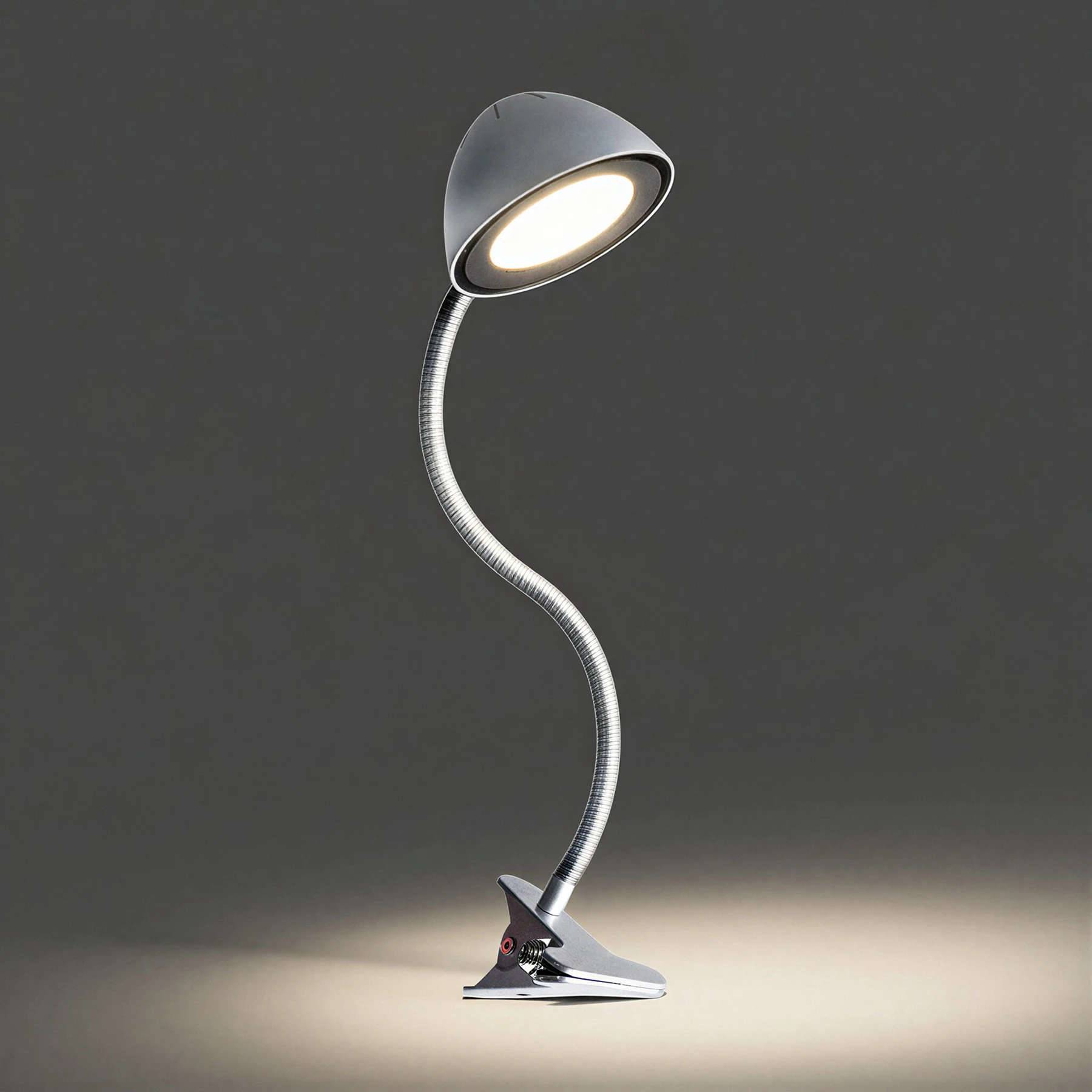 Klemmleuchte in silber - Lichtfarbe: neutralweiß