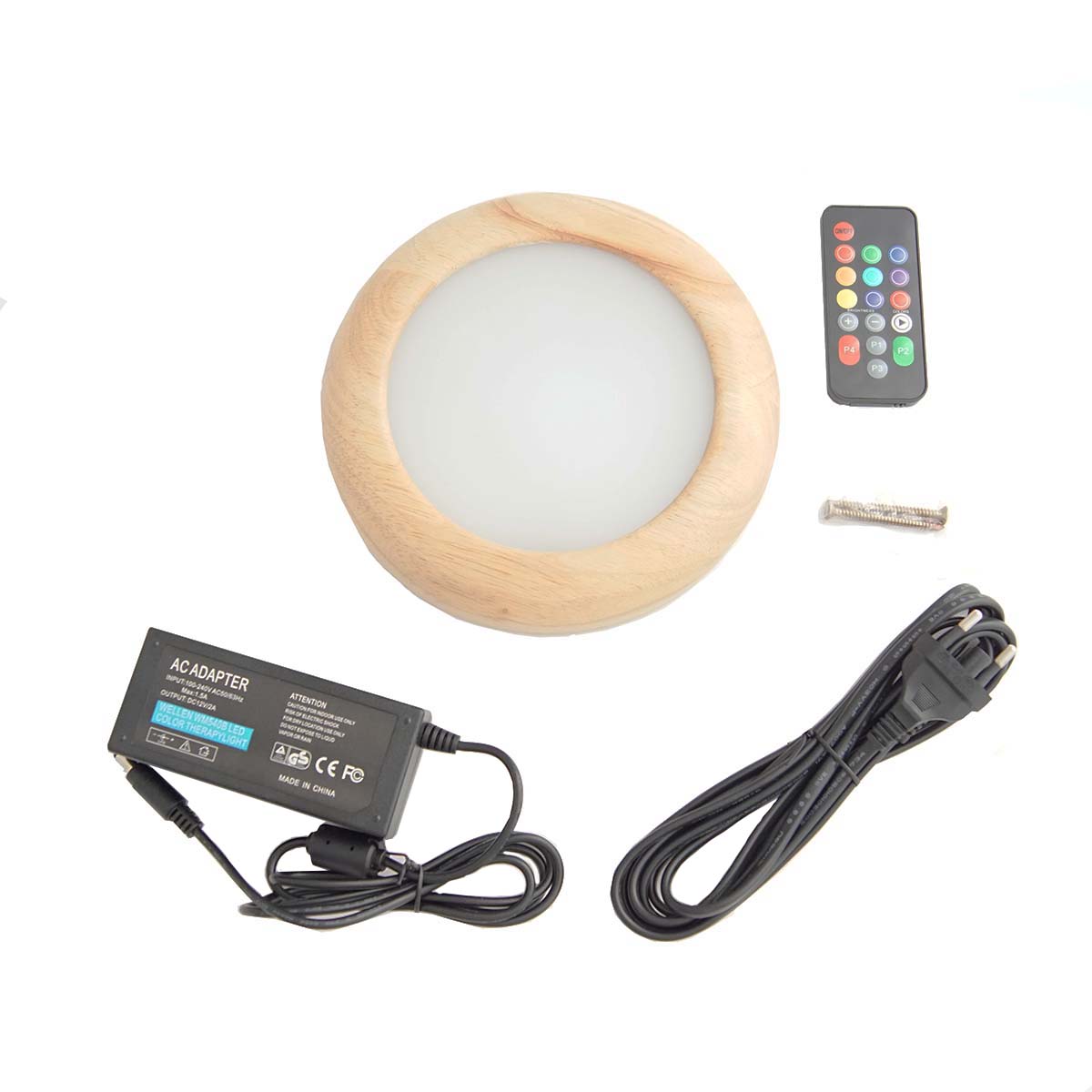 Sauna Lampe, 12V, 12W, 4 Lichtprogramme, 12 Farben, rund Ø 18 cm