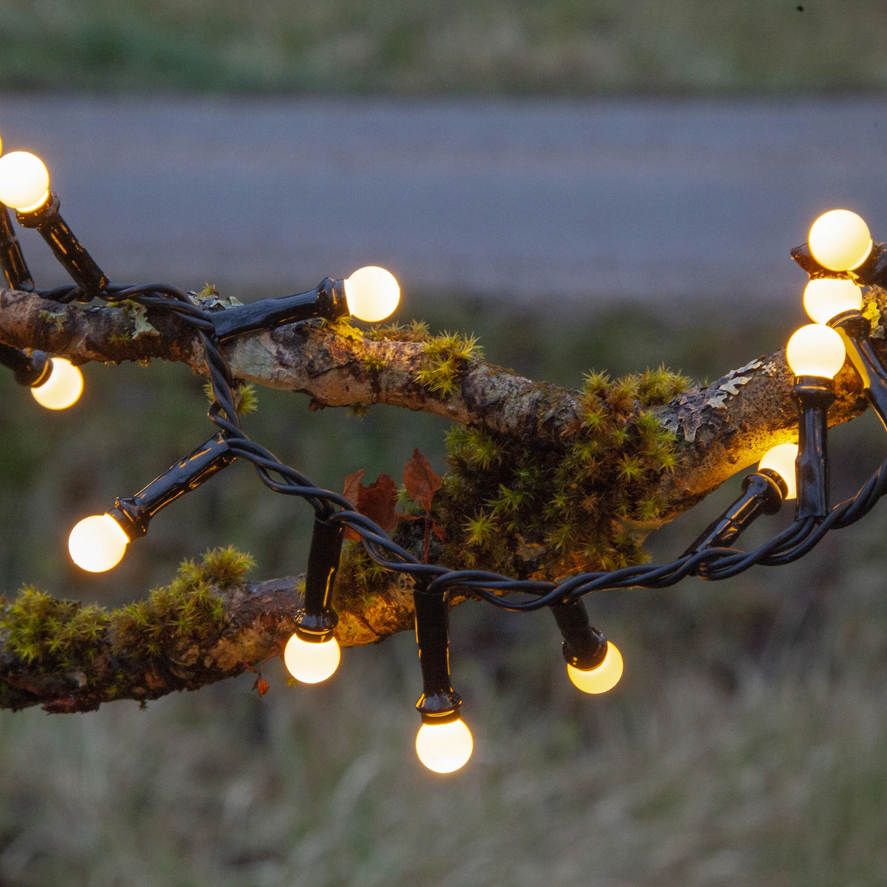 Berry Mini - Deko Lichterkette für außen - 6 m - 300 LEDs - Timer - Netzbetrieb - Warmweiß
