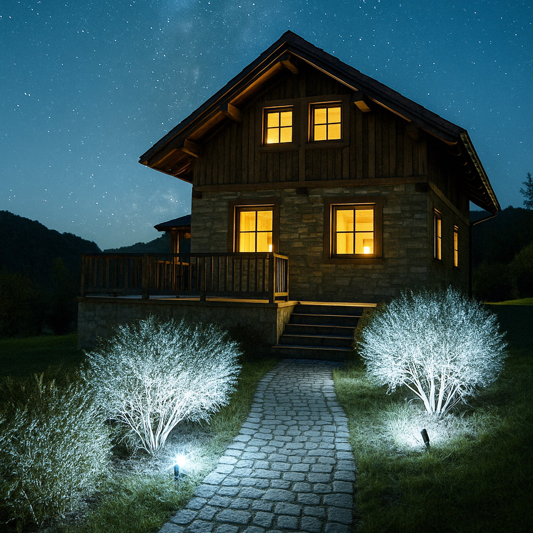 Flori Ligero - LED Strahler outdoor in schwarz - 6 W - Lichtfarbe: Kaltweiß