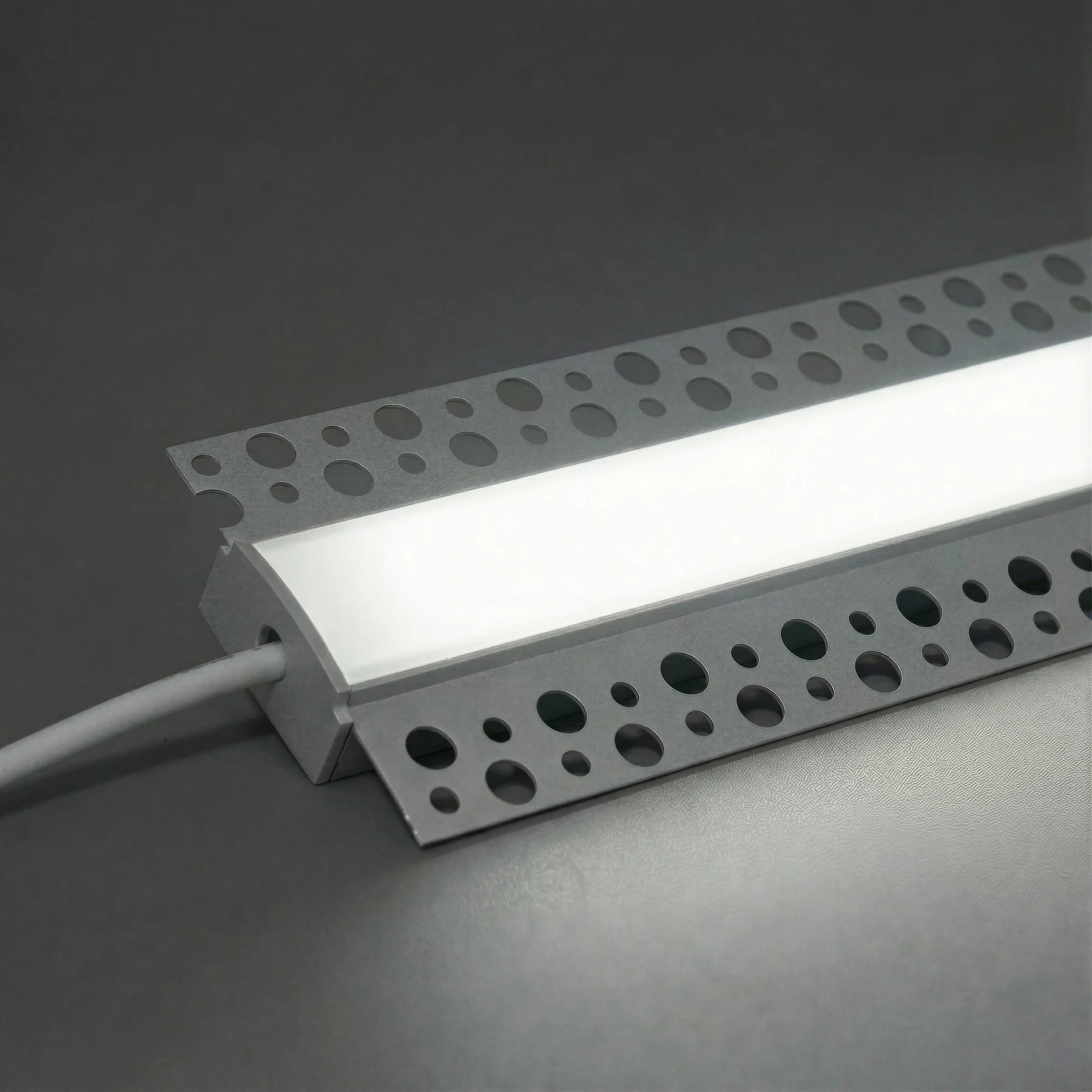 24V Aluminium Trockenbau High Power LED Leiste - neutralweiß - diffuse Abdeckung