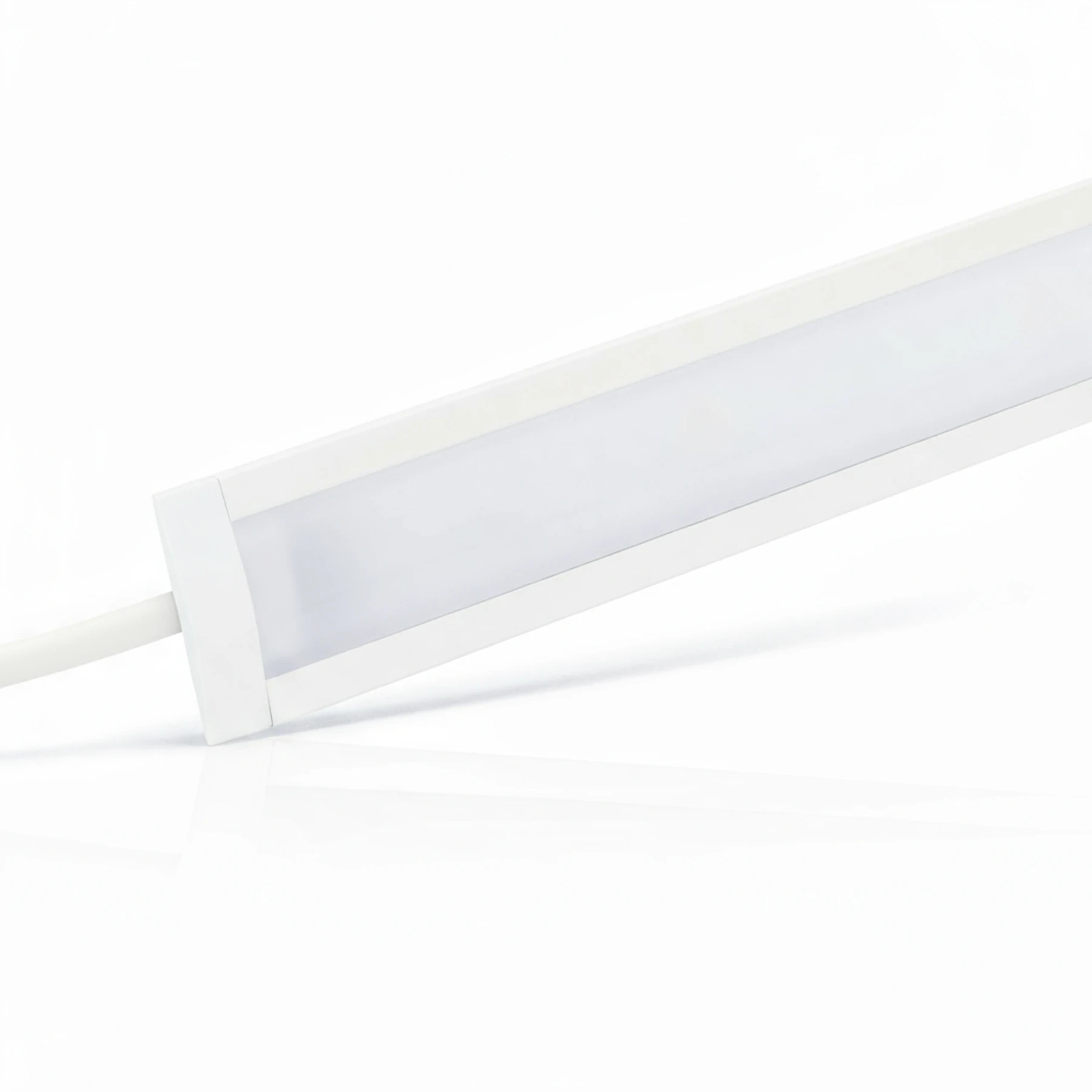 24V White Line Einbau LED Leiste schmal - RGBWW (RGB + warmweiß) - diffuse Abdeckung