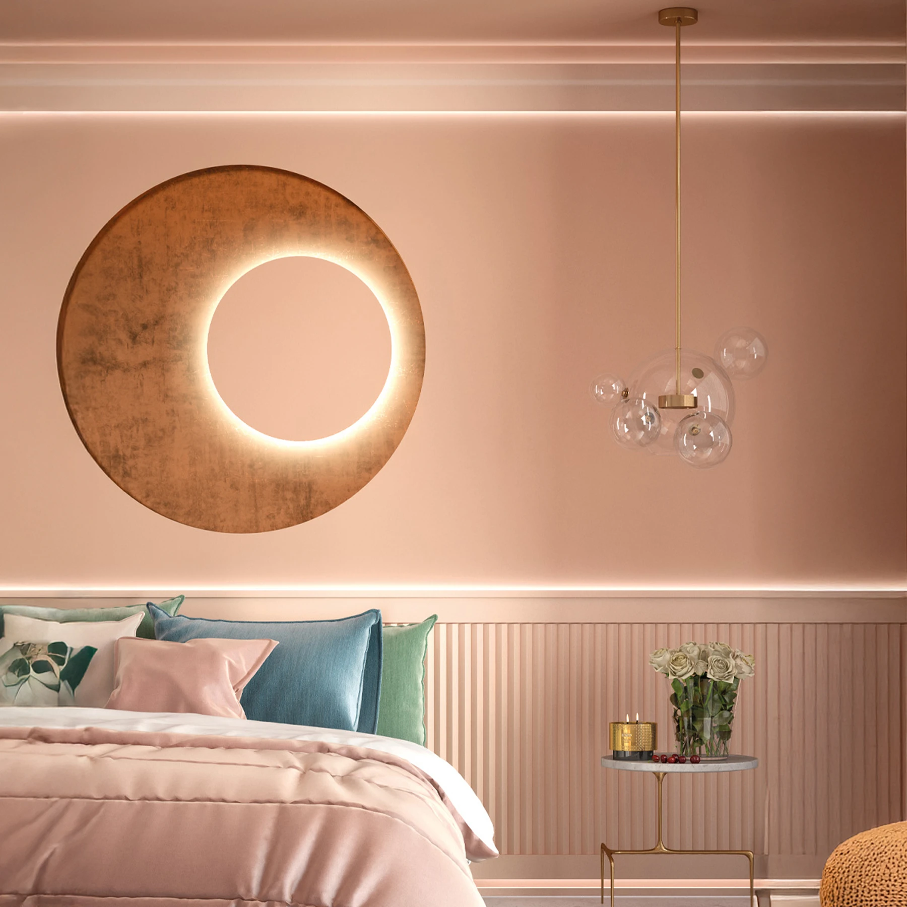 LED Stuckleiste - Wandleiste - 4,2 x 7 x 200cm