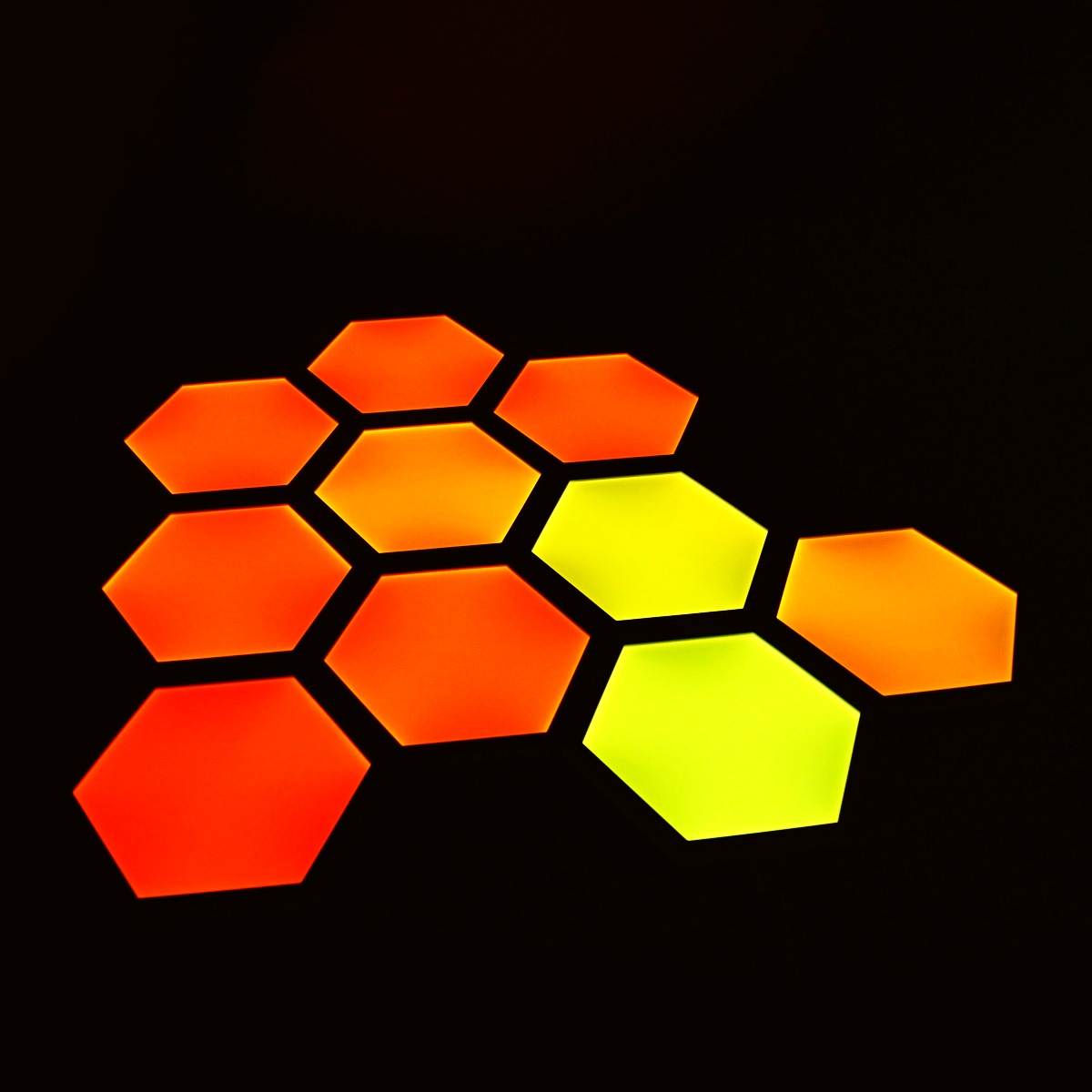 LED Panel Set - 10er Set - Tuya App - Sprachsteuerung über Alexa und Google Home