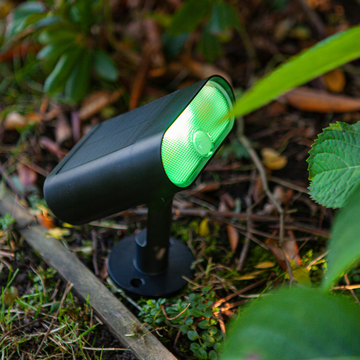 Solar LED Strahler outdoor in schwarz - 7 W - Lichtfarbe: RGB und CCT